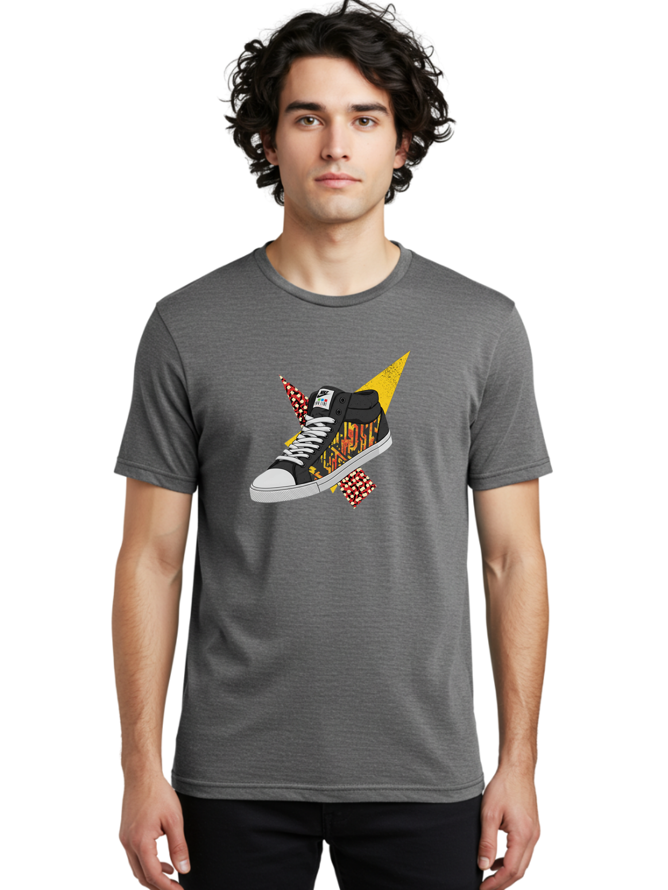 Vans Men'S Graphic Tee, 100% Cotton, Comfortable Casual Summer Wear, Machine Washable, Nike Sb Sneakers, Black And Yellow Design, White Laces, Streetwear Fashion, Skateboarding Shoes, Bold Graphics, Colorful Accents, Youth Culture Bad882 30
