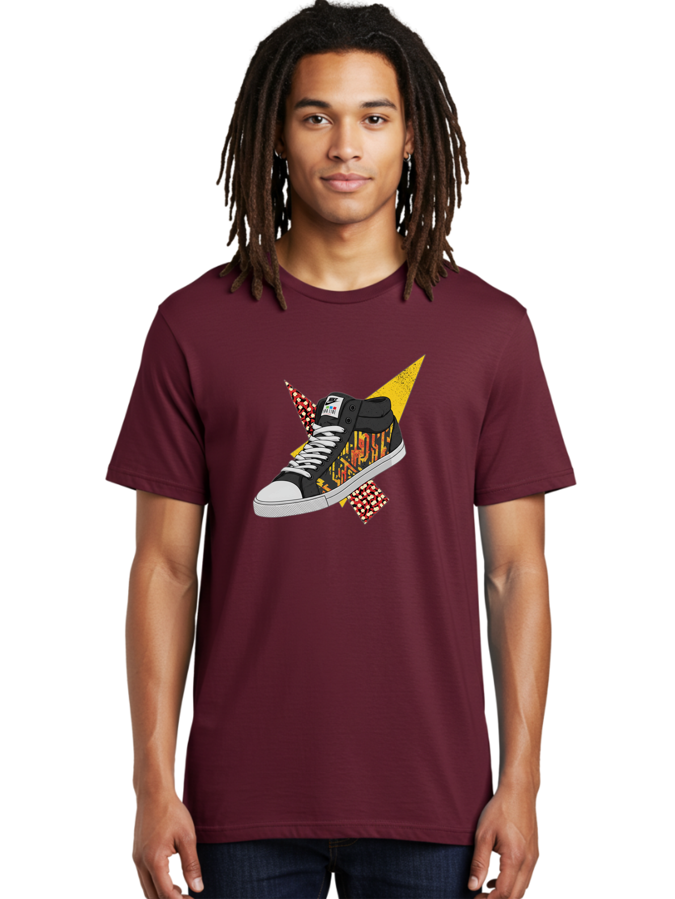 Vans Men'S Graphic Tee, 100% Cotton, Comfortable Casual Summer Wear, Machine Washable, Nike Sb Sneakers, Black And Yellow Design, White Laces, Streetwear Fashion, Skateboarding Shoes, Bold Graphics, Colorful Accents, Youth Culture Bad882 27