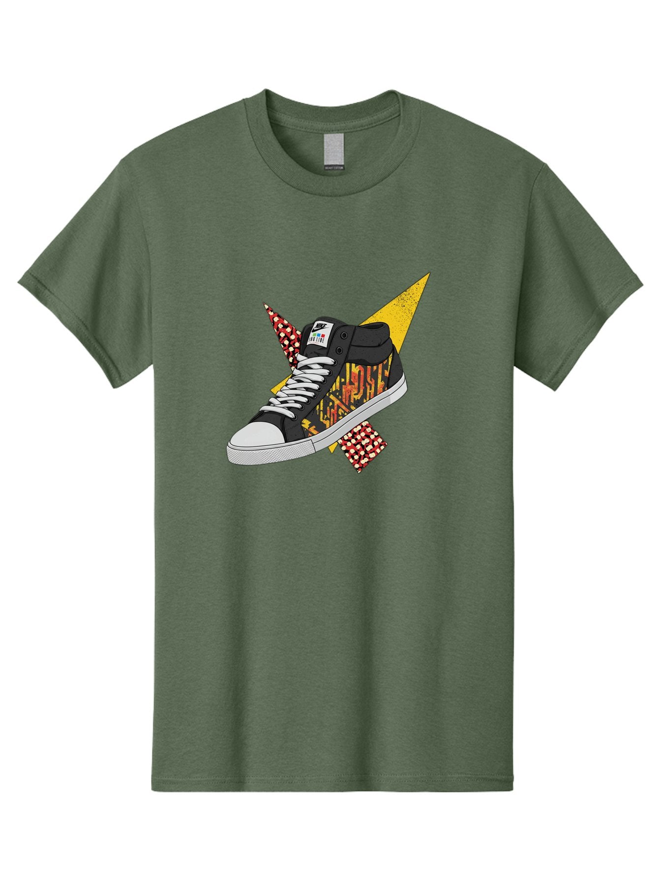 Vans Men'S Graphic Tee, 100% Cotton, Comfortable Casual Summer Wear, Machine Washable, Nike Sb Sneakers, Black And Yellow Design, White Laces, Streetwear Fashion, Skateboarding Shoes, Bold Graphics, Colorful Accents, Youth Culture Bad882 8