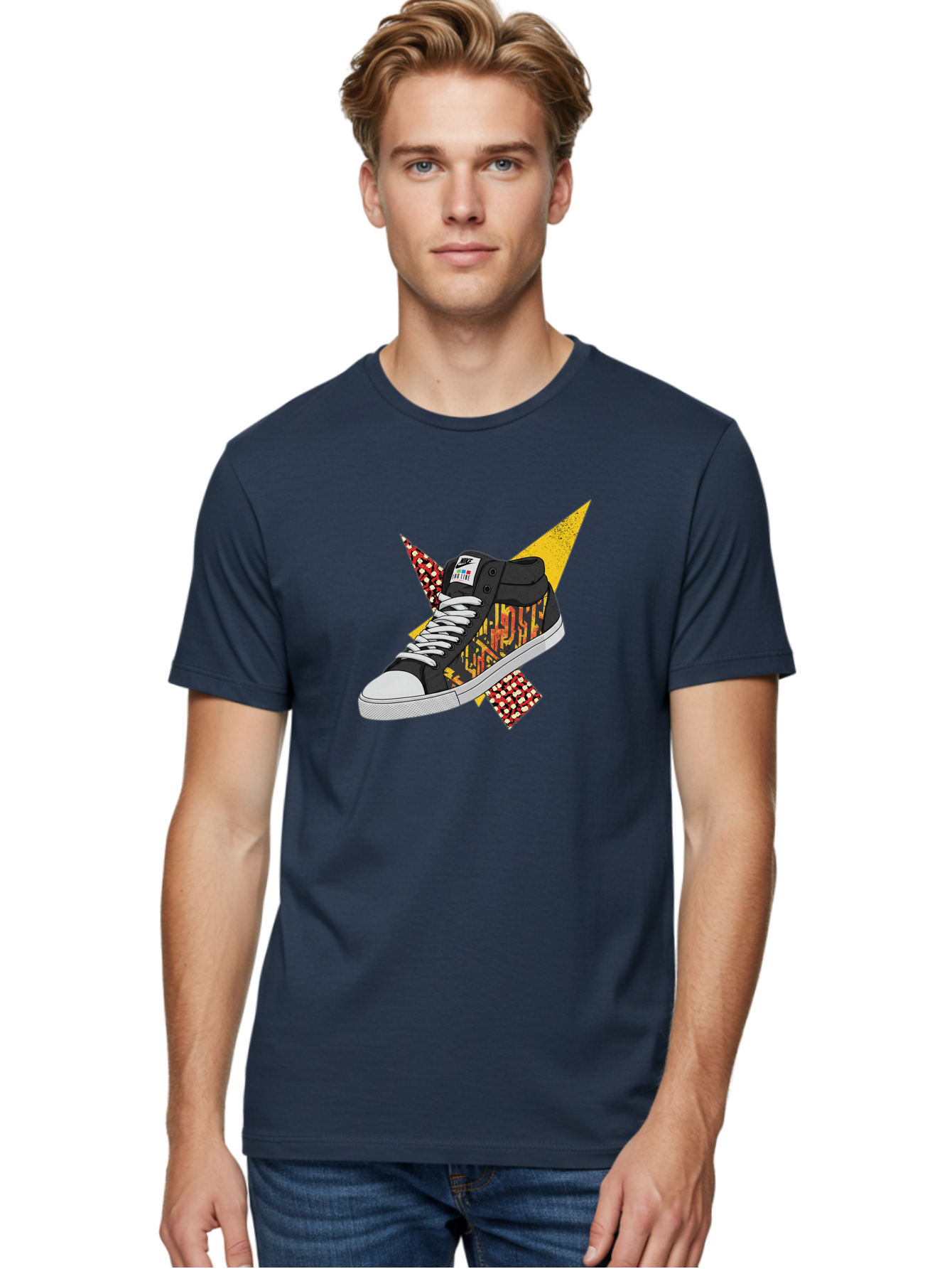 Vans Men'S Graphic Tee, 100% Cotton, Comfortable Casual Summer Wear, Machine Washable, Nike Sb Sneakers, Black And Yellow Design, White Laces, Streetwear Fashion, Skateboarding Shoes, Bold Graphics, Colorful Accents, Youth Culture Bad882 29