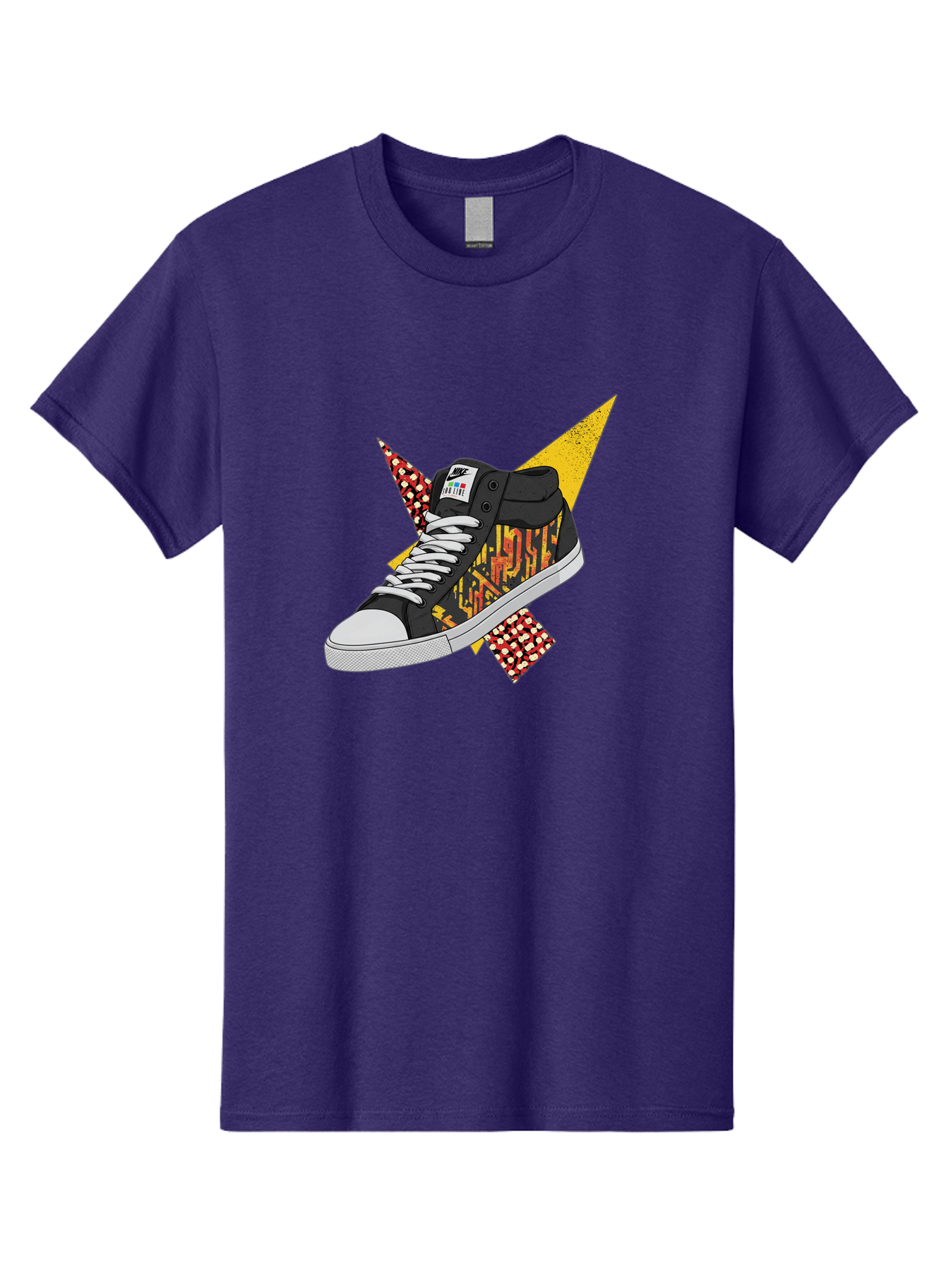 Vans Men'S Graphic Tee, 100% Cotton, Comfortable Casual Summer Wear, Machine Washable, Nike Sb Sneakers, Black And Yellow Design, White Laces, Streetwear Fashion, Skateboarding Shoes, Bold Graphics, Colorful Accents, Youth Culture Bad882 9