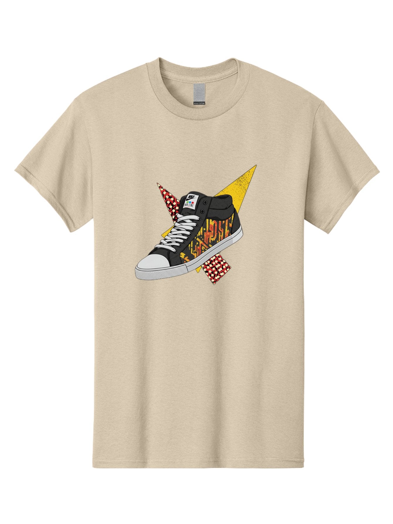 Vans Men'S Graphic Tee, 100% Cotton, Comfortable Casual Summer Wear, Machine Washable, Nike Sb Sneakers, Black And Yellow Design, White Laces, Streetwear Fashion, Skateboarding Shoes, Bold Graphics, Colorful Accents, Youth Culture Bad882 5
