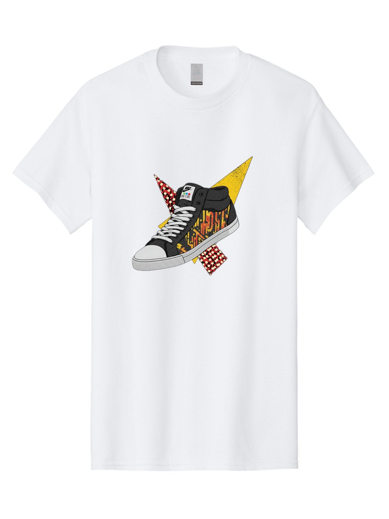 Vans Men'S Graphic Tee, 100% Cotton, Comfortable Casual Summer Wear, Machine Washable, Nike Sb Sneakers, Black And Yellow Design, White Laces, Streetwear Fashion, Skateboarding Shoes, Bold Graphics, Colorful Accents, Youth Culture Bad882 6