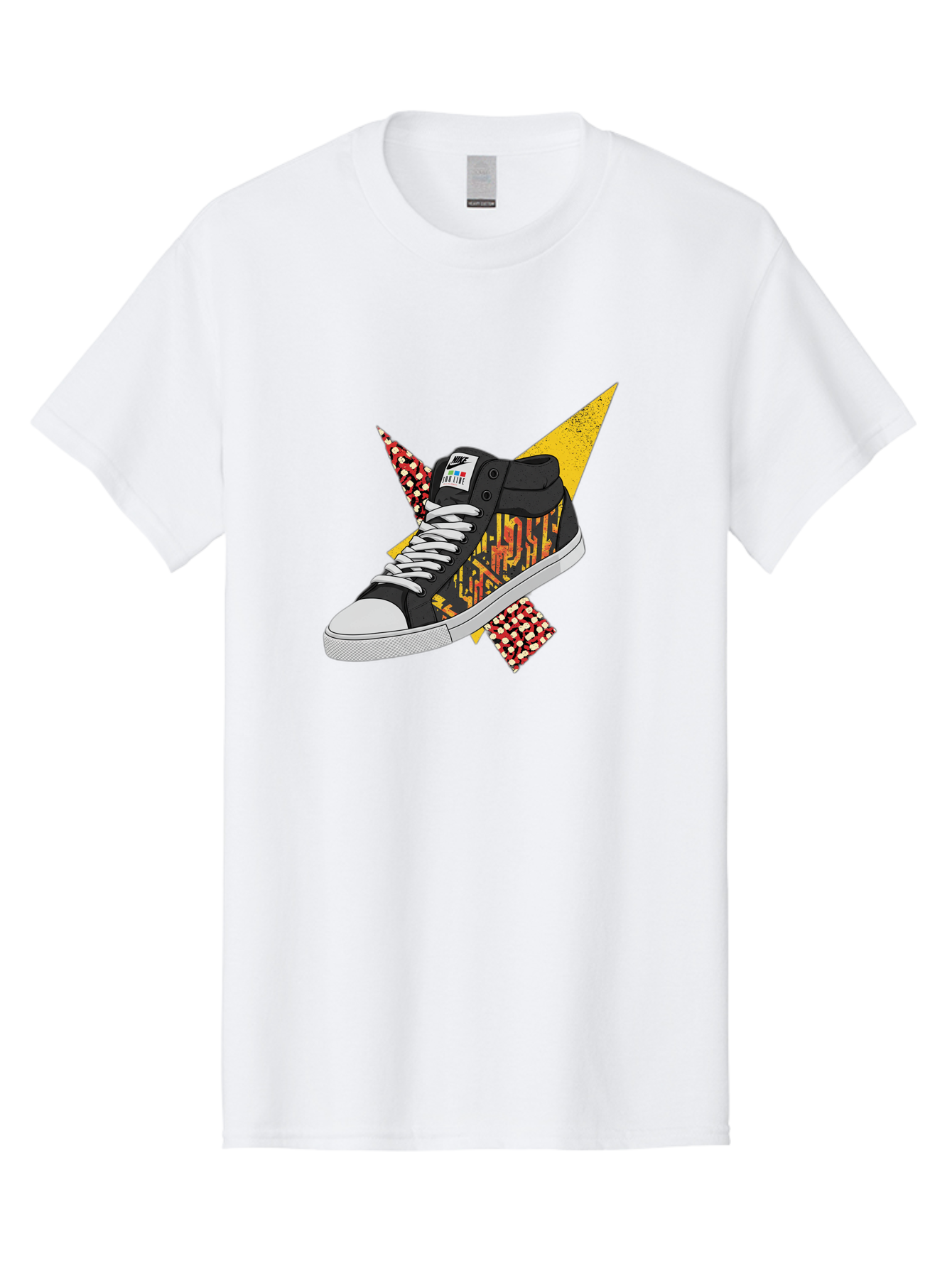 Vans Men'S Graphic Tee, 100% Cotton, Comfortable Casual Summer Wear, Machine Washable, Nike Sb Sneakers, Black And Yellow Design, White Laces, Streetwear Fashion, Skateboarding Shoes, Bold Graphics, Colorful Accents, Youth Culture Bad882 7