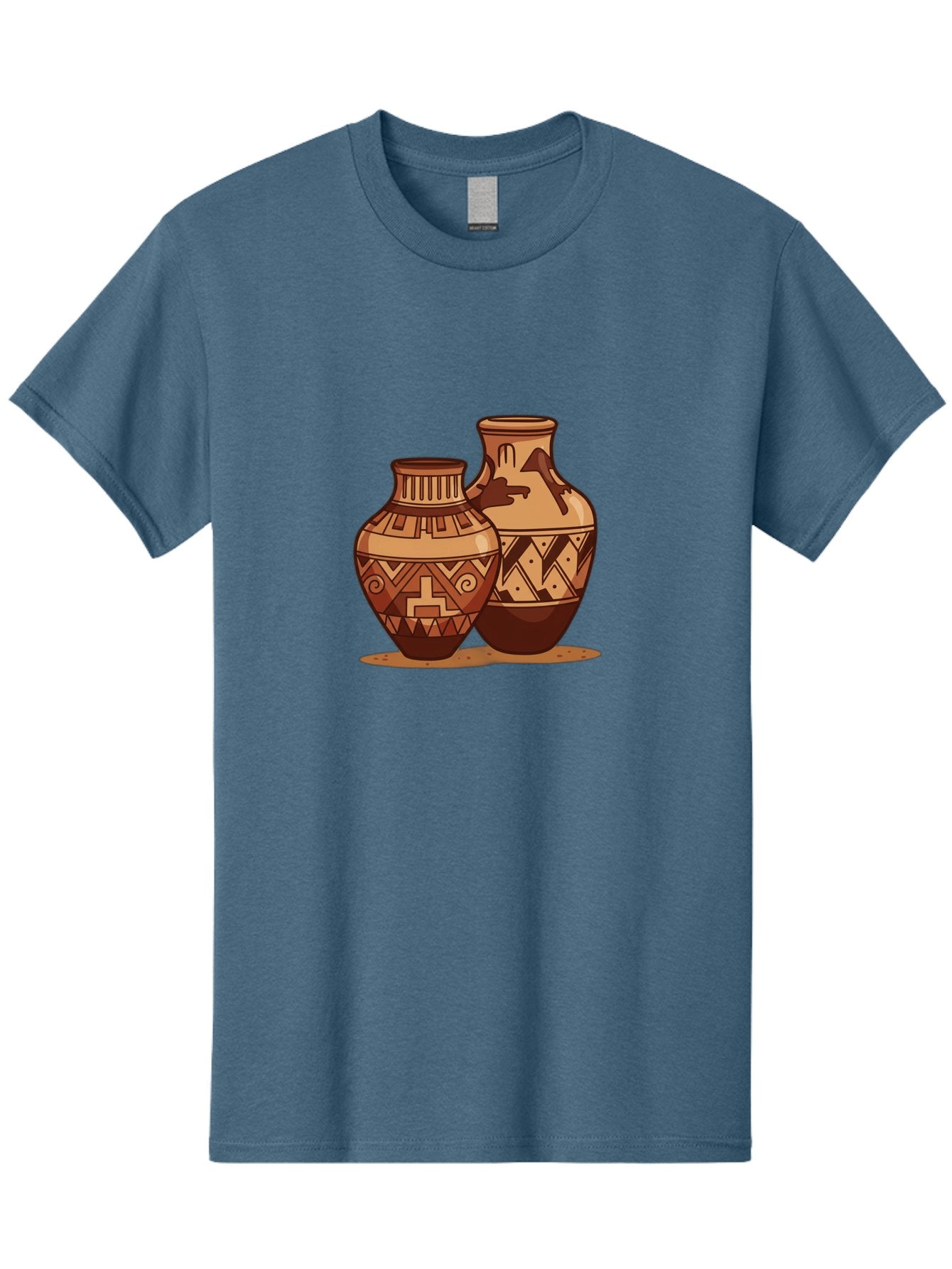 Vases Men'S Graphic Tee, 100% Cotton, Comfortable Casual Summer Wear, Machine Washable, Clay Pottery, Traditional Ceramics, Earthy Tones, Geometric Patterns, Tribal Designs, Cultural Heritage, Handmade Craftsmanship, Rustic Charm Bad885 4