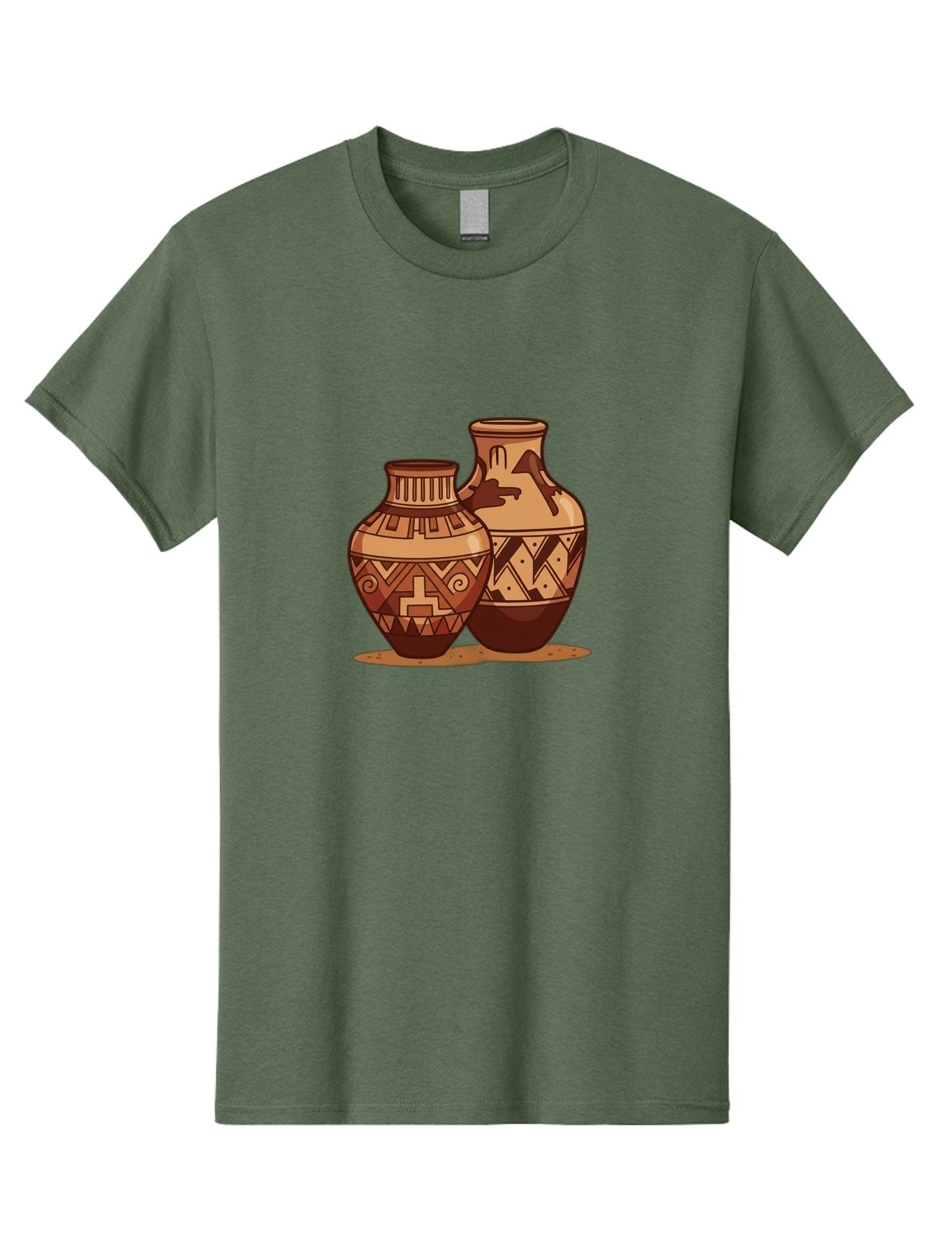 Vases Men'S Graphic Tee, 100% Cotton, Comfortable Casual Summer Wear, Machine Washable, Clay Pottery, Traditional Ceramics, Earthy Tones, Geometric Patterns, Tribal Designs, Cultural Heritage, Handmade Craftsmanship, Rustic Charm Bad885 9