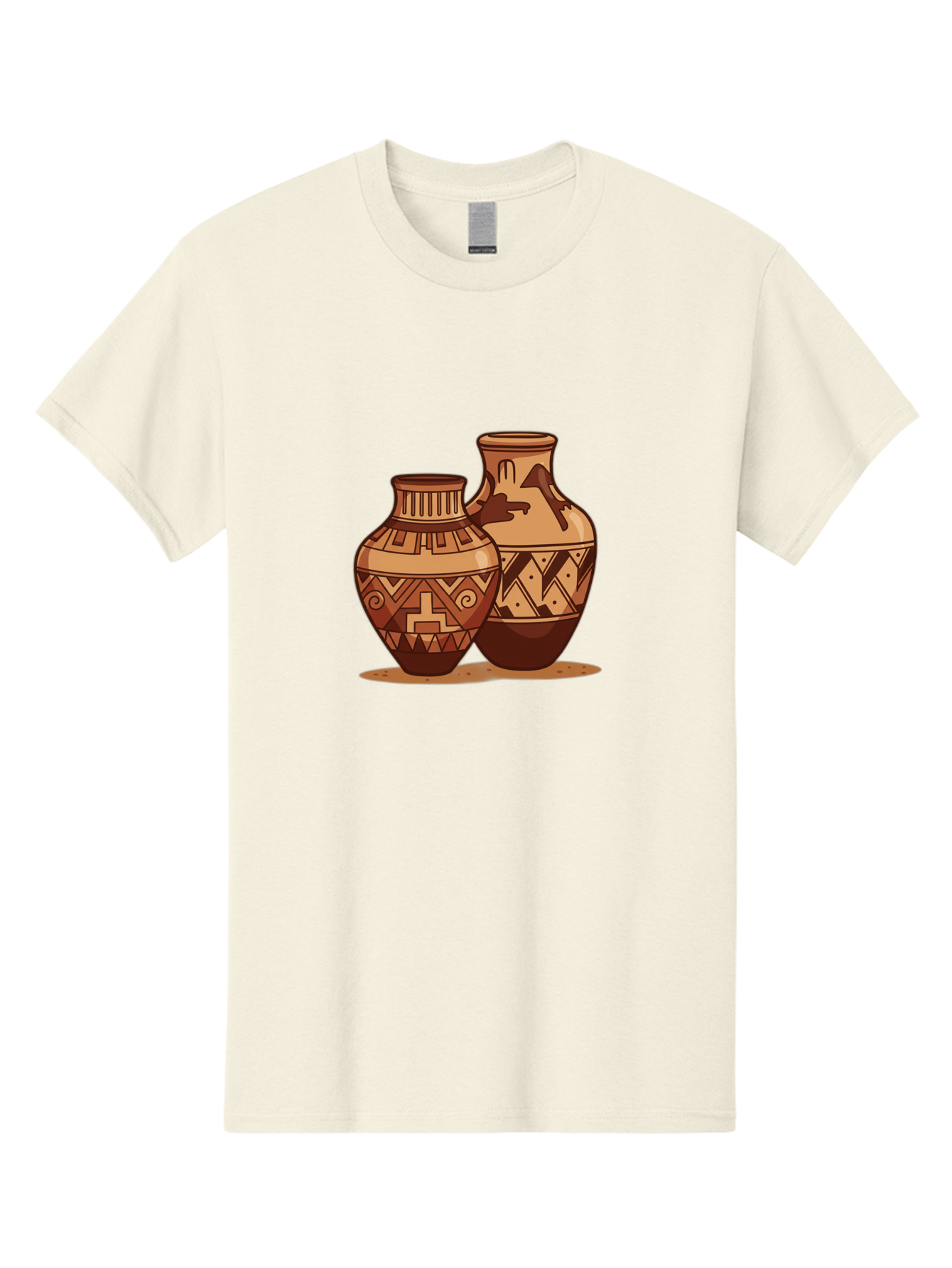 Vases Men'S Graphic Tee, 100% Cotton, Comfortable Casual Summer Wear, Machine Washable, Clay Pottery, Traditional Ceramics, Earthy Tones, Geometric Patterns, Tribal Designs, Cultural Heritage, Handmade Craftsmanship, Rustic Charm Bad885 4