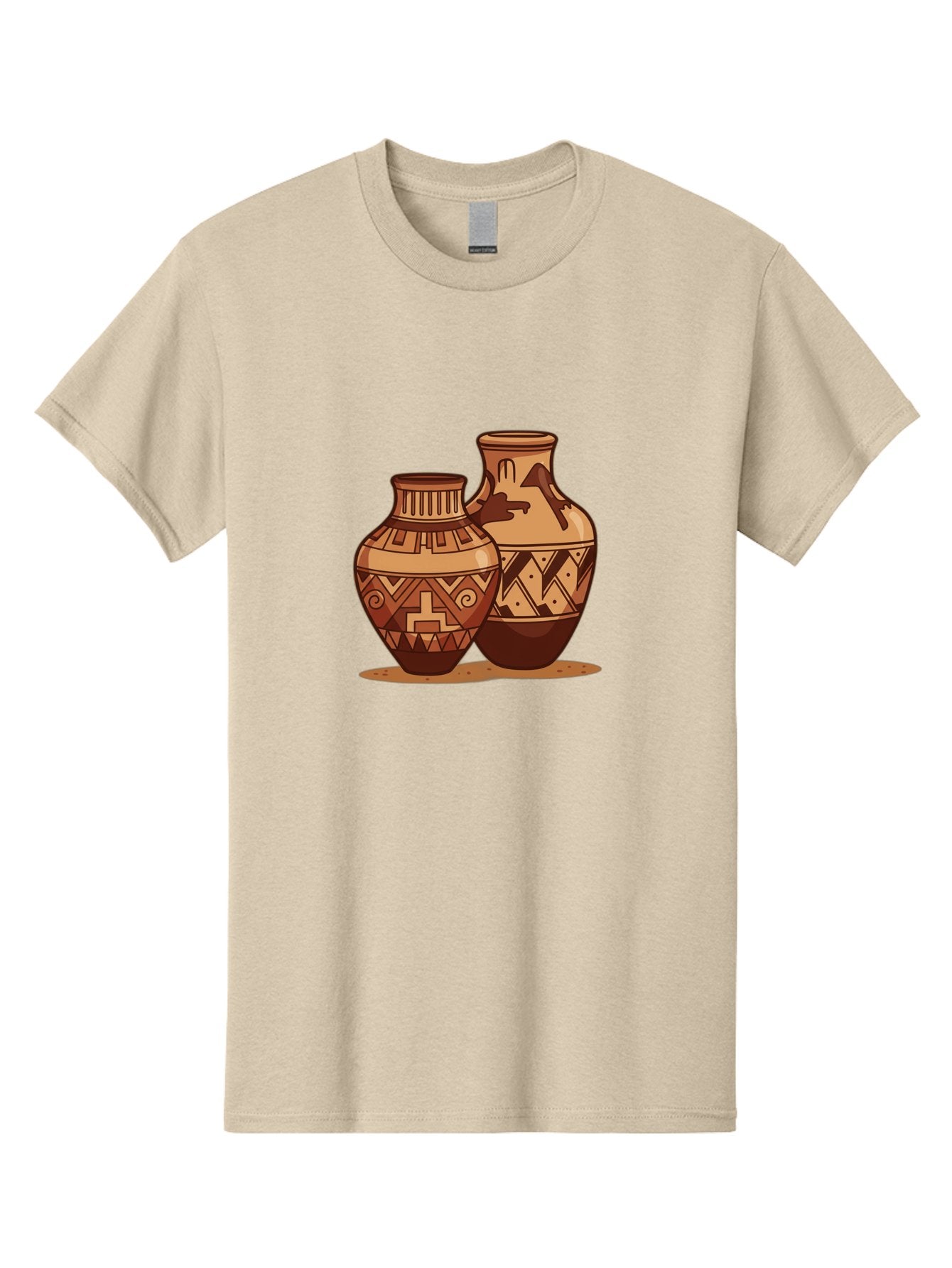 Vases Men'S Graphic Tee, 100% Cotton, Comfortable Casual Summer Wear, Machine Washable, Clay Pottery, Traditional Ceramics, Earthy Tones, Geometric Patterns, Tribal Designs, Cultural Heritage, Handmade Craftsmanship, Rustic Charm Bad885 13