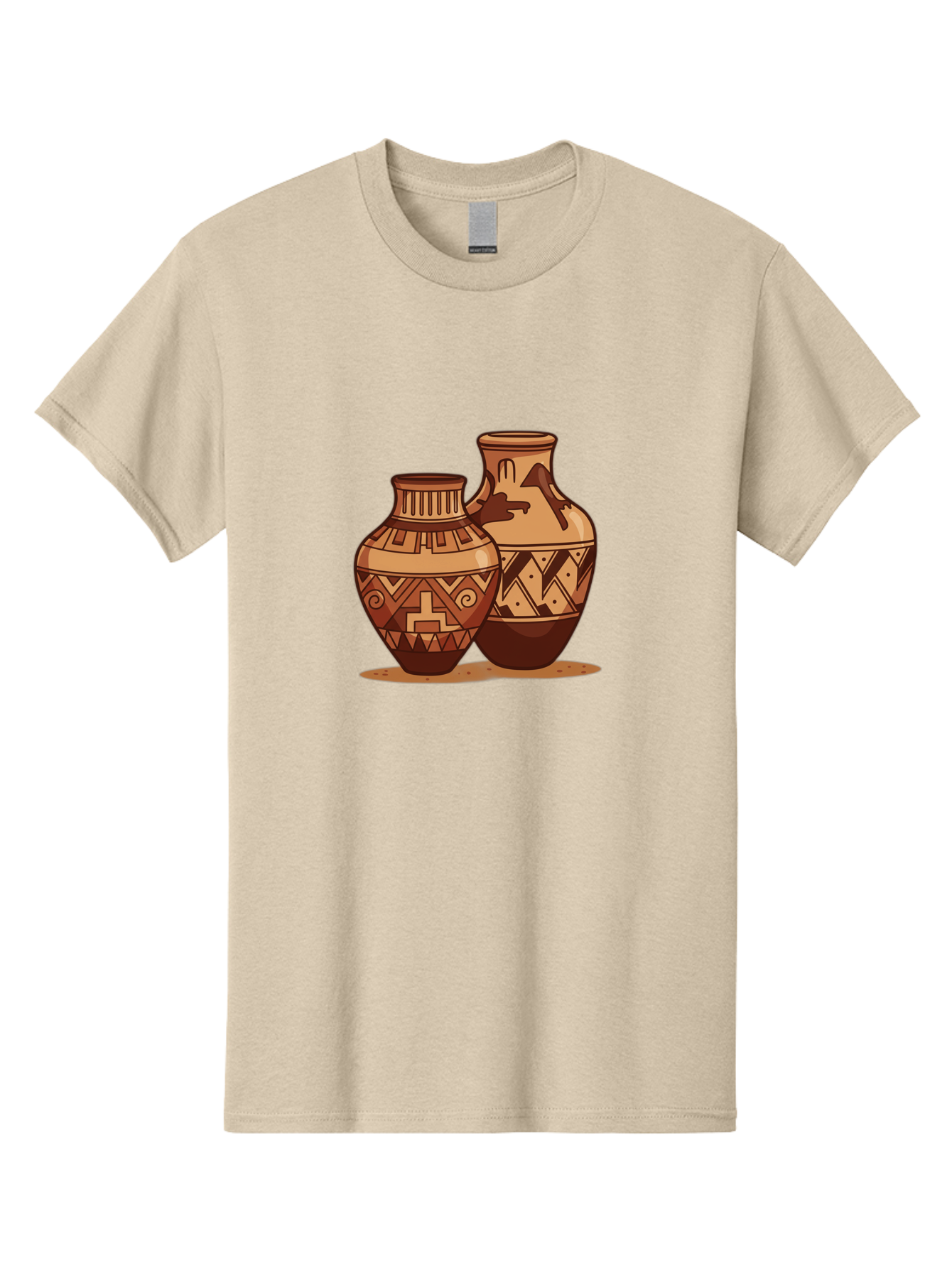 Vases Men'S Graphic Tee, 100% Cotton, Comfortable Casual Summer Wear, Machine Washable, Clay Pottery, Traditional Ceramics, Earthy Tones, Geometric Patterns, Tribal Designs, Cultural Heritage, Handmade Craftsmanship, Rustic Charm Bad885 15