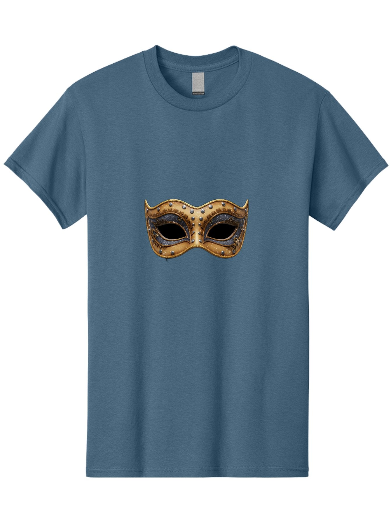 Venetian-Mask-5 Men'S Graphic Tee, 100% Cotton, Comfortable Casual Summer Wear, Machine Washable, Leather Mask, Decorative Mask, Masquerade Ball, Costume Accessory, Rhinestone Embellishments, Eye Cover, Fashion Statement, Luxury Design, Bad892 6