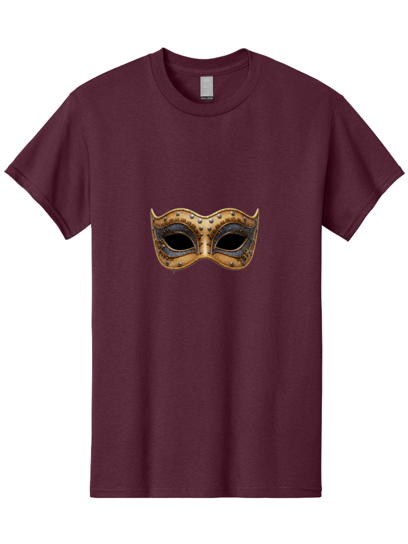 Venetian-Mask-5 Men'S Graphic Tee, 100% Cotton, Comfortable Casual Summer Wear, Machine Washable, Leather Mask, Decorative Mask, Masquerade Ball, Costume Accessory, Rhinestone Embellishments, Eye Cover, Fashion Statement, Luxury Design, Bad892 3