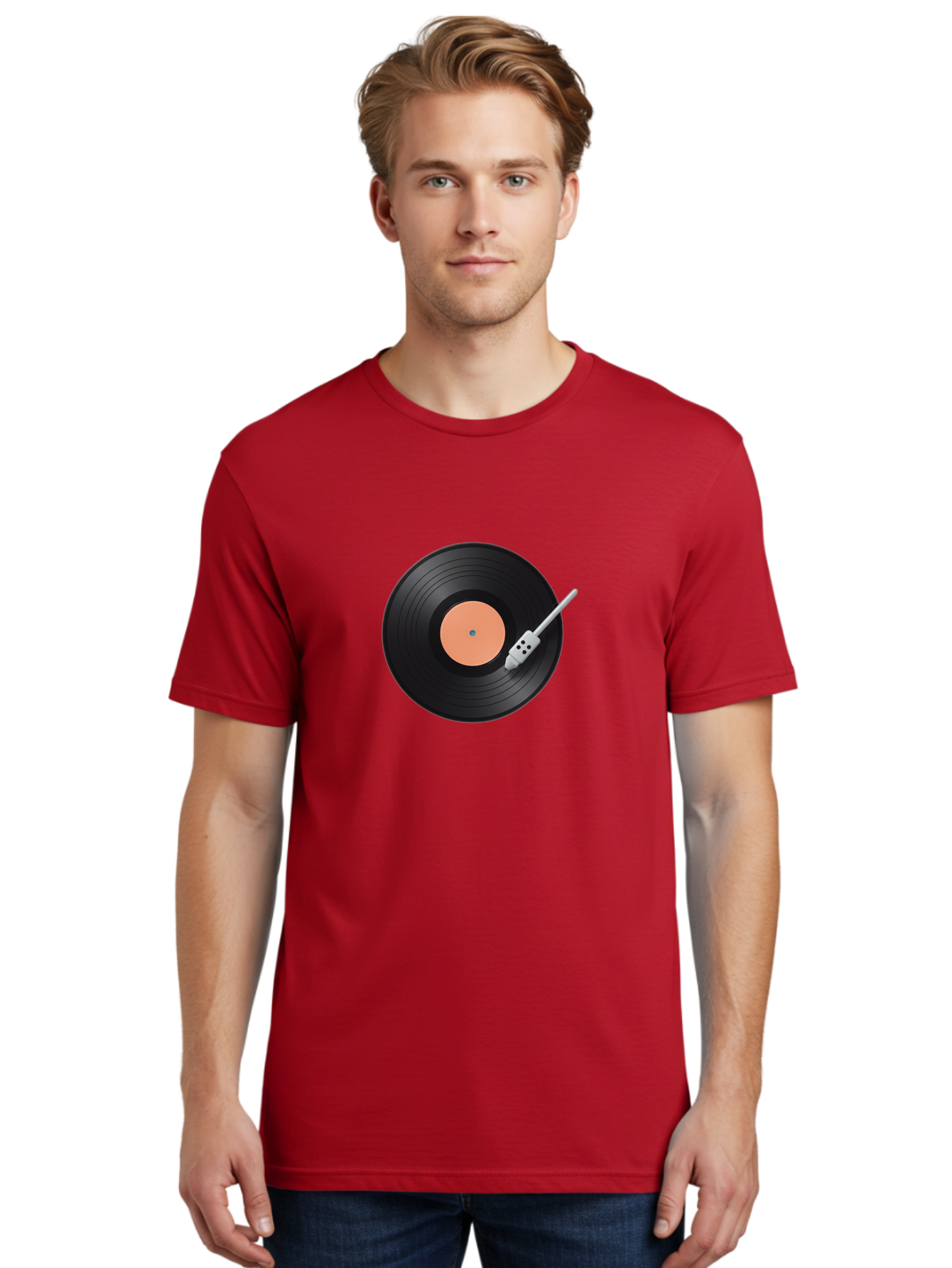 Vinyl-Record-1 Men'S Graphic Tee, 100% Cotton, Comfortable Casual Summer Wear, Machine Washable, Vinyl Record Player, Record Playing, Music Lover, Vinyl Collector, Retro Music, Nostalgic Sound, Classic Tunes, Analog Music, Turntable, Bad896 27