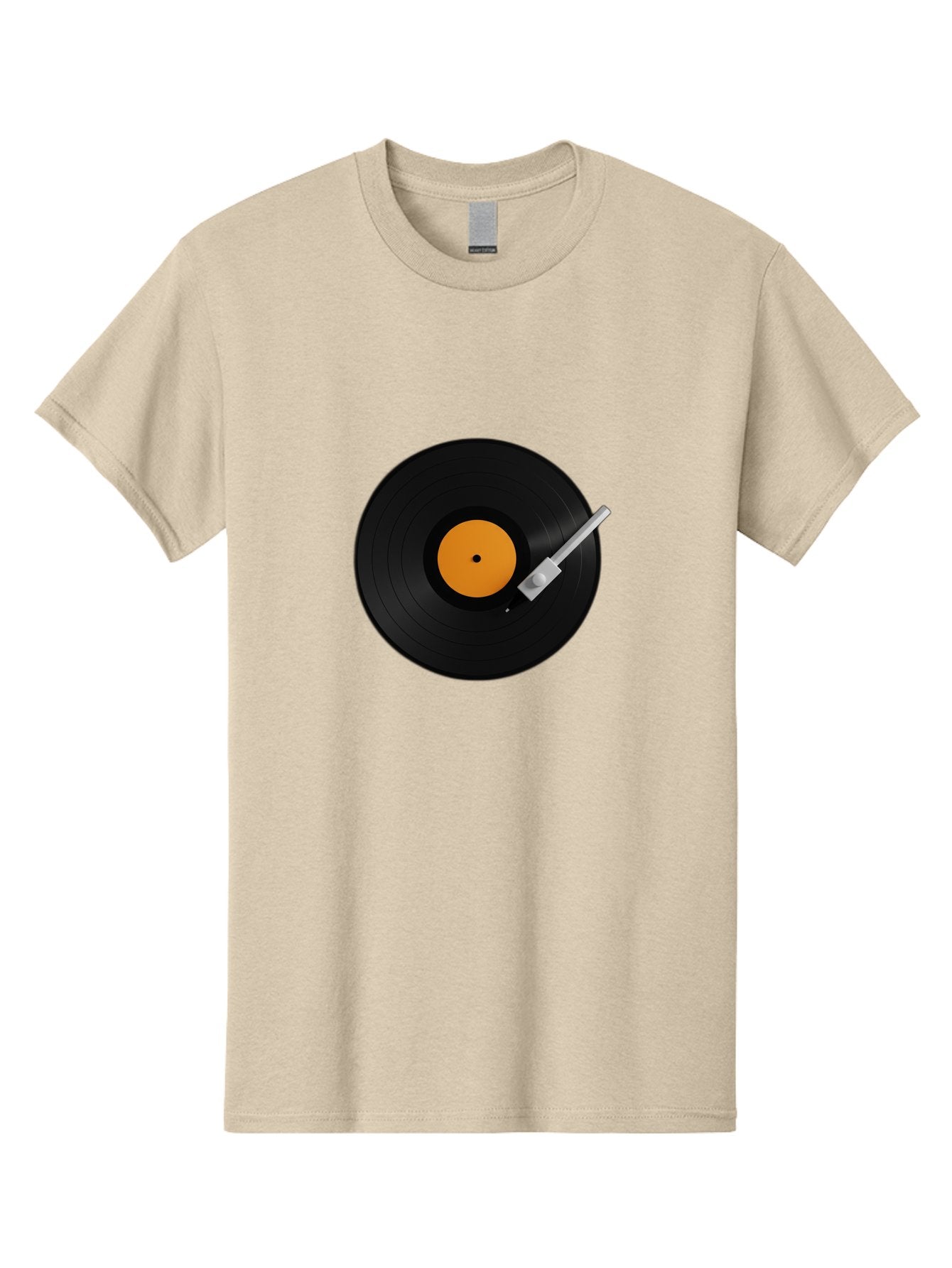 Vinyl-Record-Player-1 Men'S Graphic Tee, 100% Cotton, Comfortable Casual Summer Wear, Machine Washable, Vinyl Record, Record Player, Music, Black Vinyl, Orange Label, Dj Equipment, Music Technology, Retro Sound, Analog Music Bad899 9
