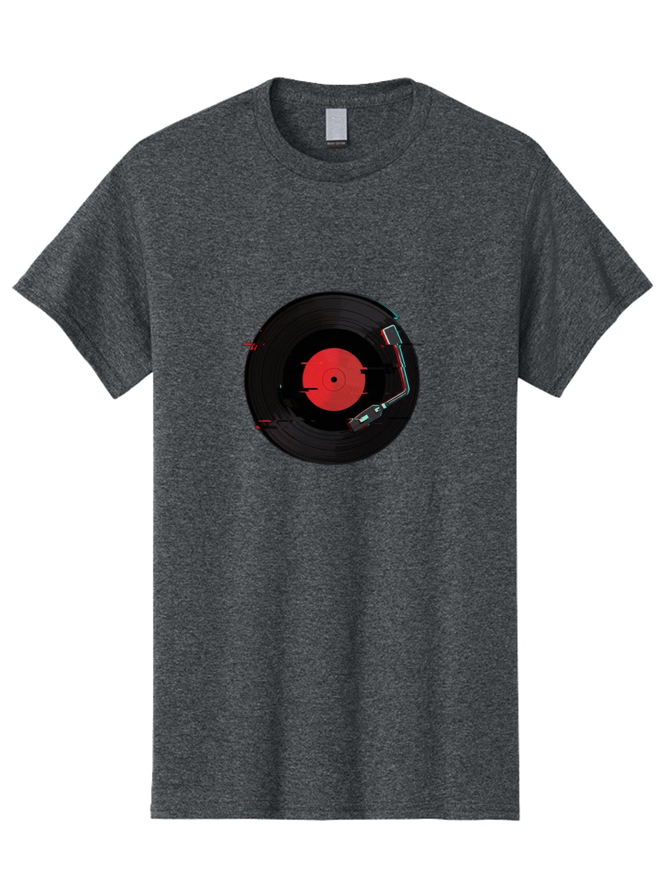 Vinyl-Record-Player-2 Men'S Graphic Tee, 100% Cotton, Comfortable Casual Summer Wear, Machine Washable, Vinyl Record, Record Player, Music, Black Vinyl, Red Label, Dj Equipment, Turntable, Music Player, Retro Audio Bad900 3