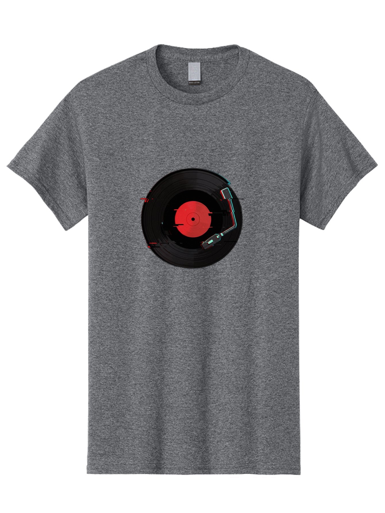 Vinyl-Record-Player-2 Men'S Graphic Tee, 100% Cotton, Comfortable Casual Summer Wear, Machine Washable, Vinyl Record, Record Player, Music, Black Vinyl, Red Label, Dj Equipment, Turntable, Music Player, Retro Audio Bad900 9