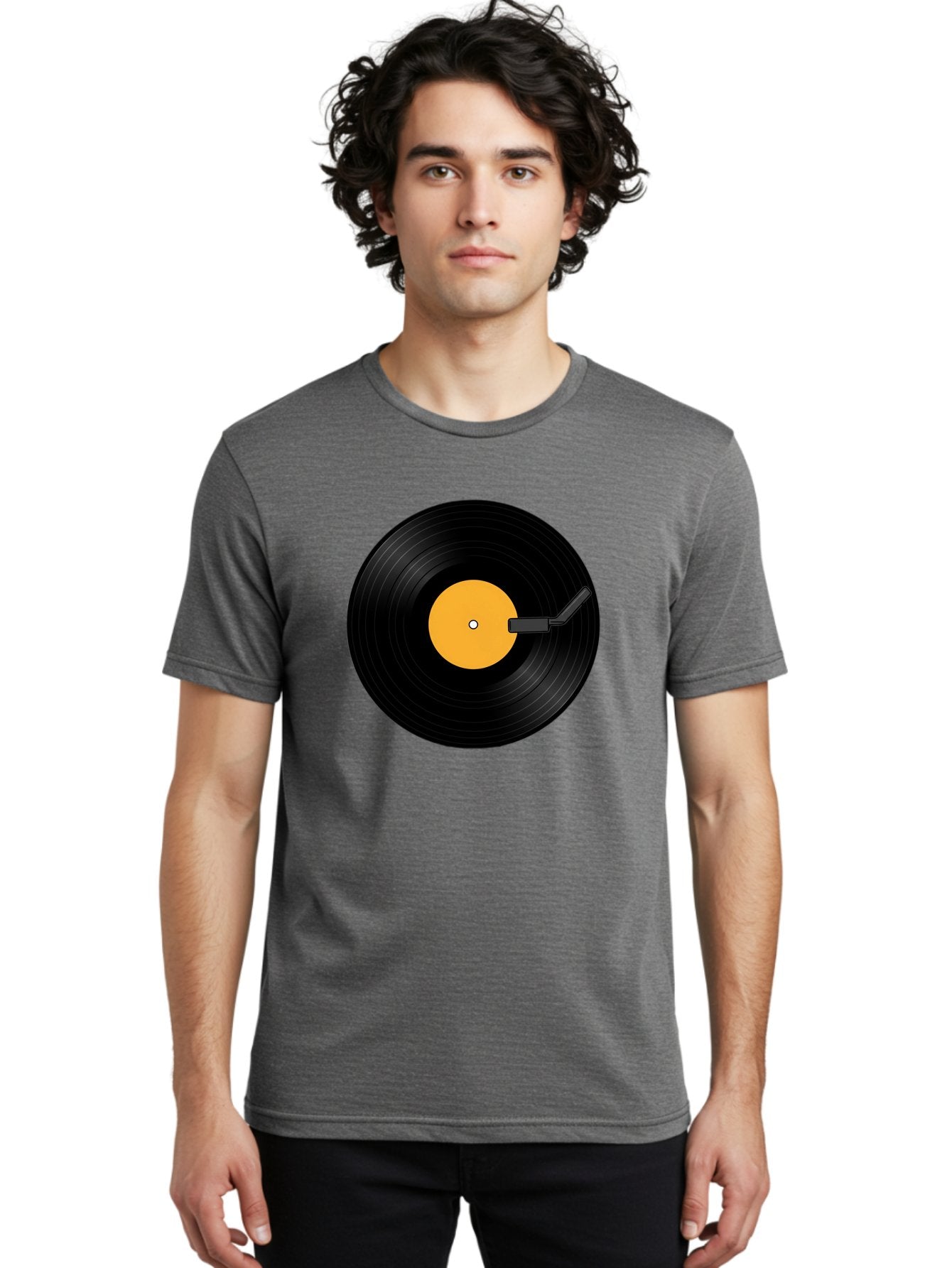 Vinyl-Record-Player-3 Men'S Graphic Tee, 100% Cotton, Comfortable Casual Summer Wear, Machine Washable, Vinyl Record, Record Player, Music Listening, Retro Audio, Classic Sound, Nostalgic Vibe, Music Culture Bad901 19