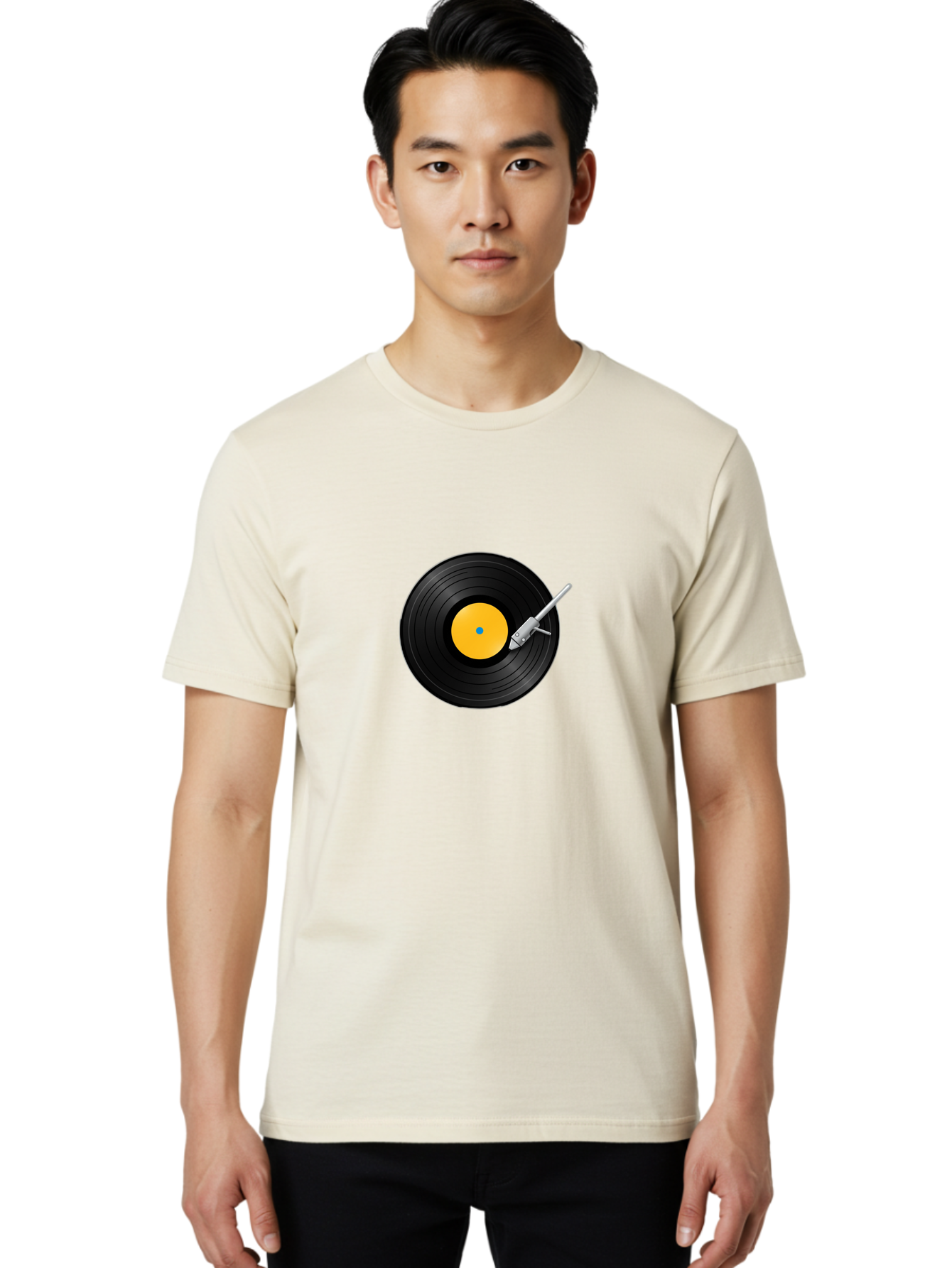 Vinyl-Record-Player-4 Men'S Graphic Tee, 100% Cotton, Comfortable Casual Summer Wear, Machine Washable, Vinyl Record, Record Player, Music Playback, Audio Equipment, Retro Technology, Nostalgia, Dj Setup, Music Lover Bad902 23