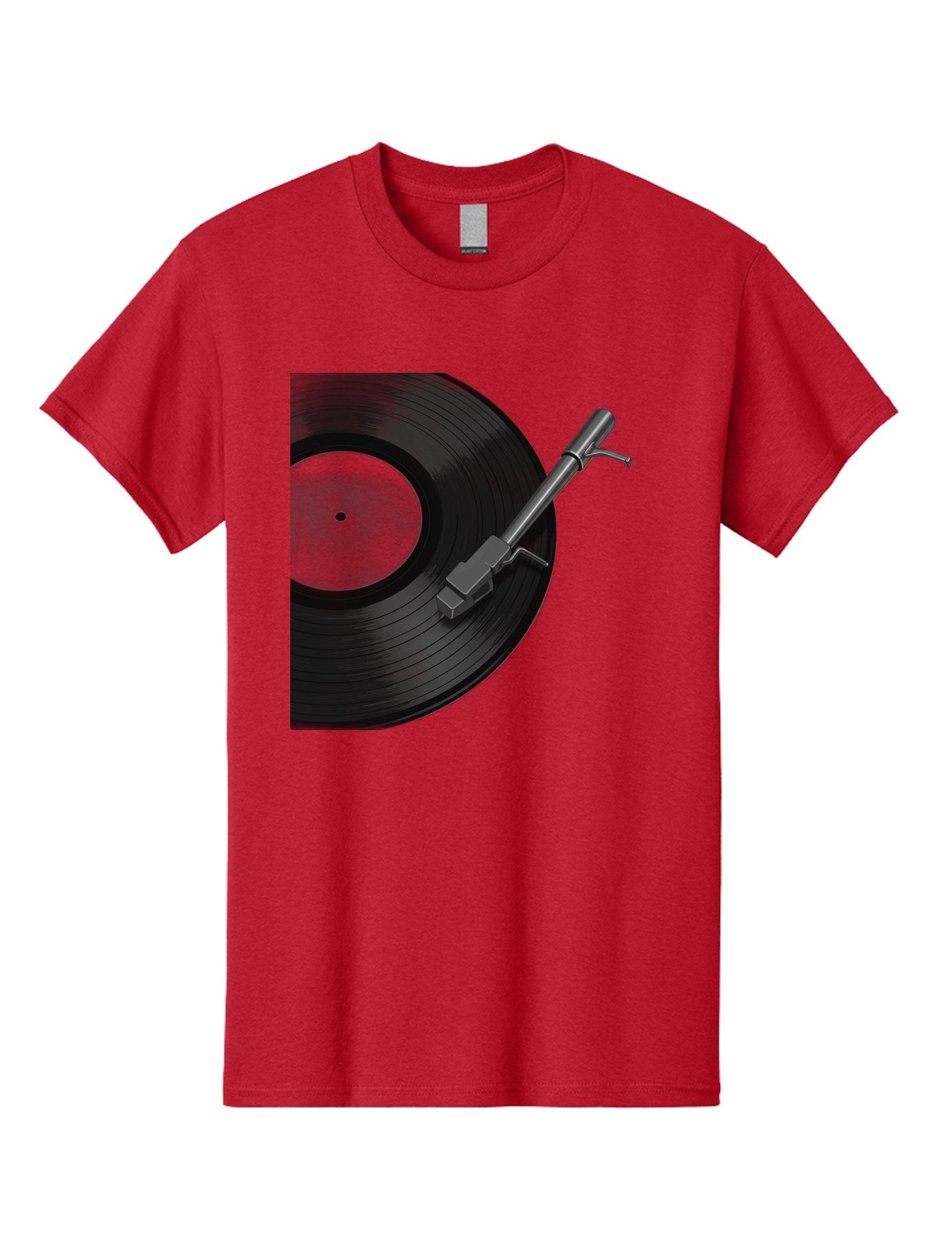 Vinyl-Record Men'S Graphic Tee, 100% Cotton, Comfortable Casual Summer Wear, Machine Washable, Vinyl Record, Record Player, Turntable, Music Equipment, Dj Setup, Audio Technology, Analog Sound, Music Listening Bad905