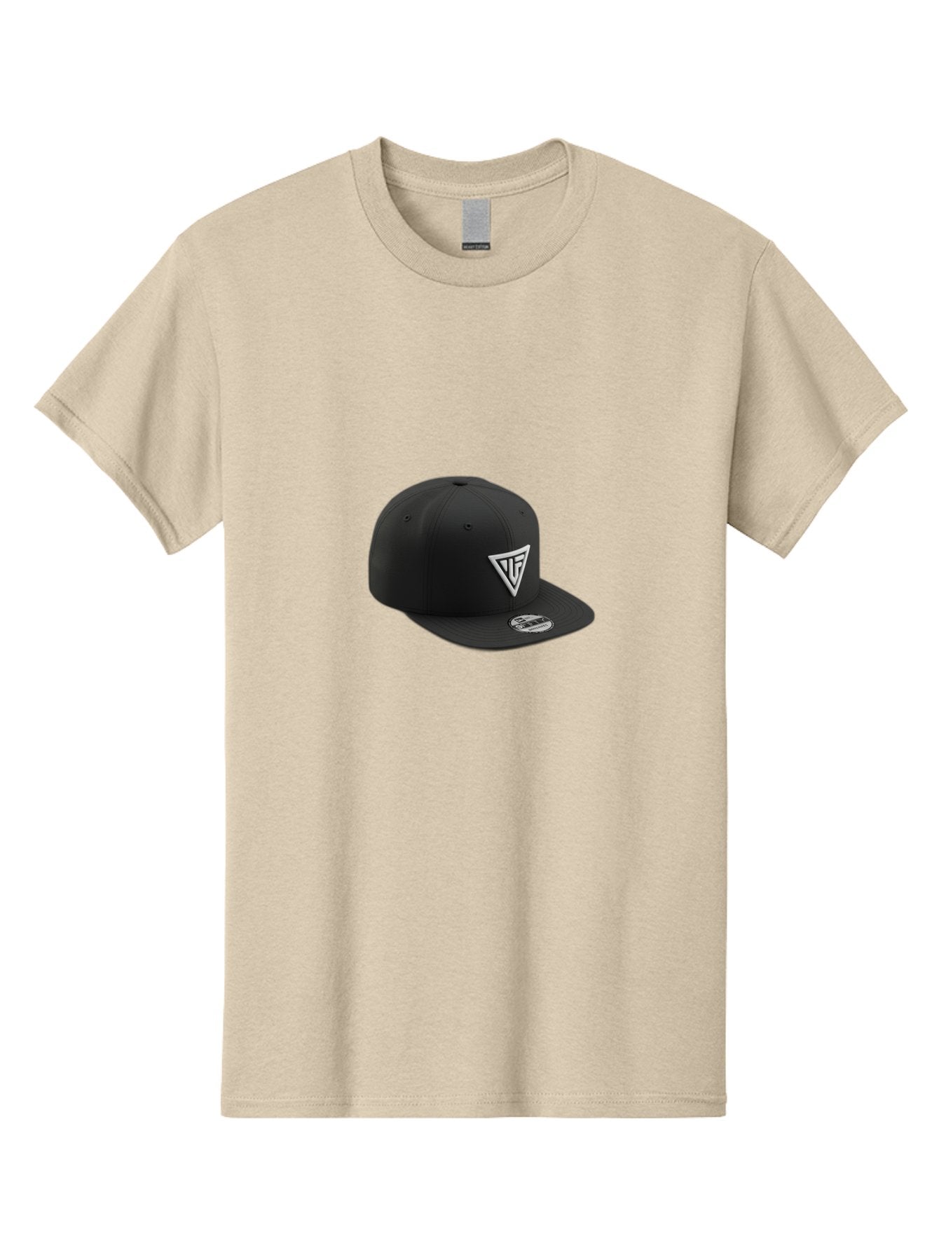 Vlf-Hat Men'S Graphic Tee, 100% Cotton, Comfortable Casual Summer Wear, Machine Washable, Black Baseball Cap, Snapback Hat, Tf Logo, White Triangle, Streetwear Fashion, Casual Style, Trendy Accessories, Premium Quality Bad906 13