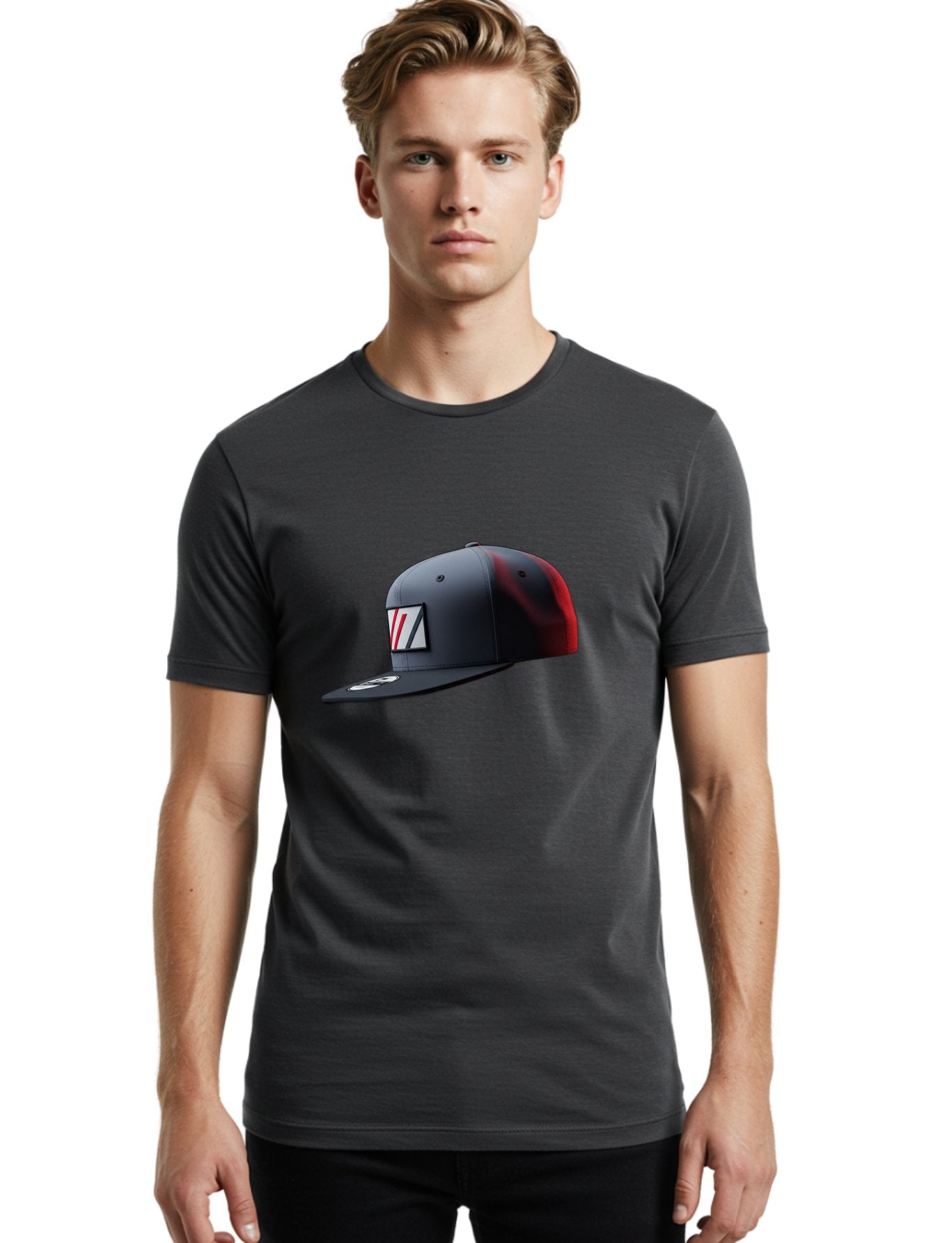 W-Logo-Baseball-Cap Men'S Graphic Tee, 100% Cotton, Comfortable Casual Summer Wear, Machine Washable, Baseball Cap With Logo, Black And Red Cap, Sporty Hat, Stylish Cap, Vl Emblem, Fashion Accessory, Casual Wear, Streetwear Bad907 21