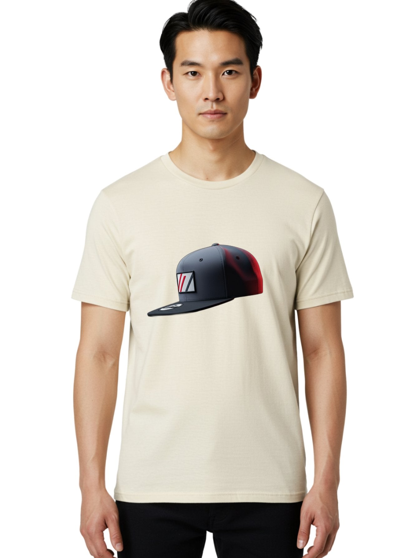 W-Logo-Baseball-Cap Men'S Graphic Tee, 100% Cotton, Comfortable Casual Summer Wear, Machine Washable, Baseball Cap With Logo, Black And Red Cap, Sporty Hat, Stylish Cap, Vl Emblem, Fashion Accessory, Casual Wear, Streetwear Bad907 24
