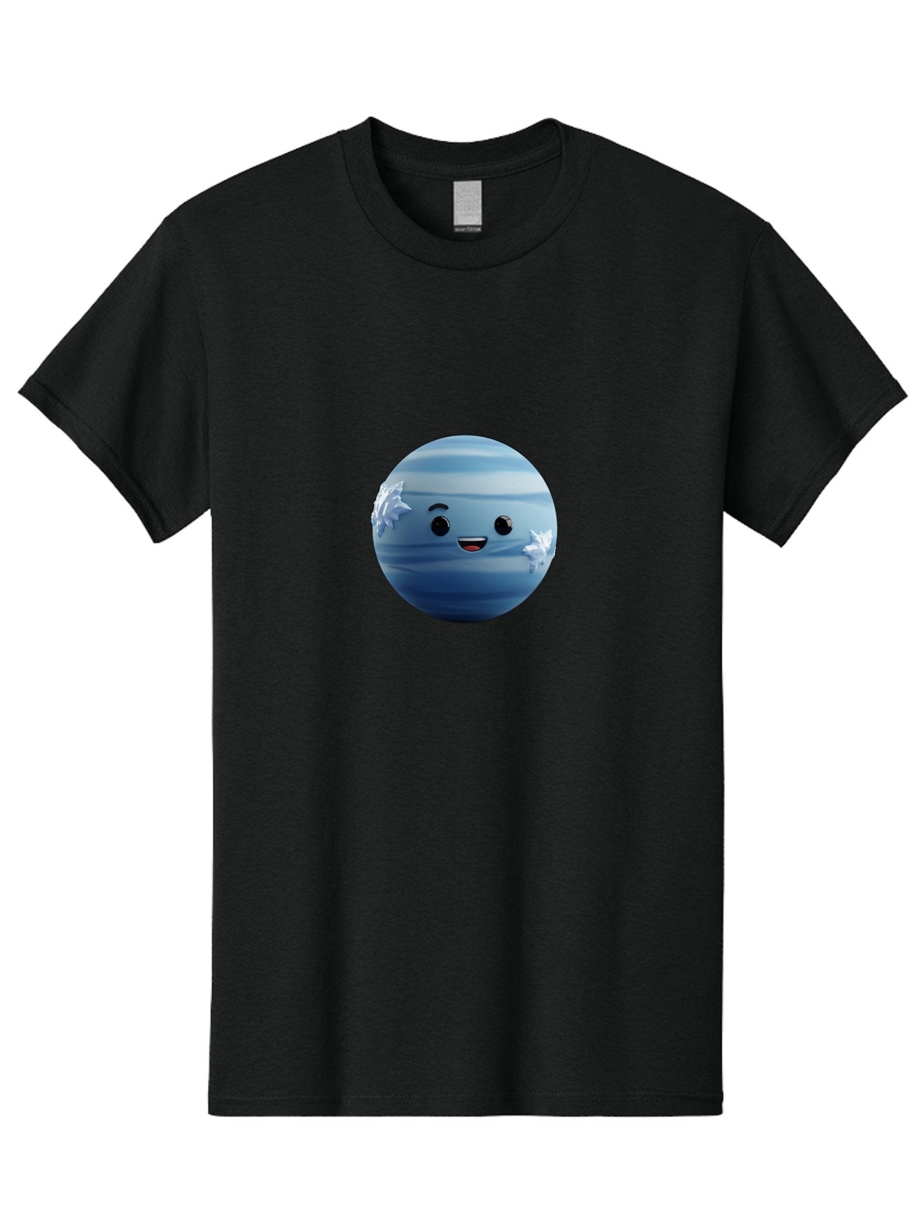 Water-Emoji Men'S Graphic Tee, 100% Cotton, Comfortable Casual Summer Wear, Machine Washable, Blue Water Droplet, Smiling Face, Cartoon Character, Cute Emoji, Playful Design, Fun Illustration, Smiling Water, Water Symbol Bad909 6