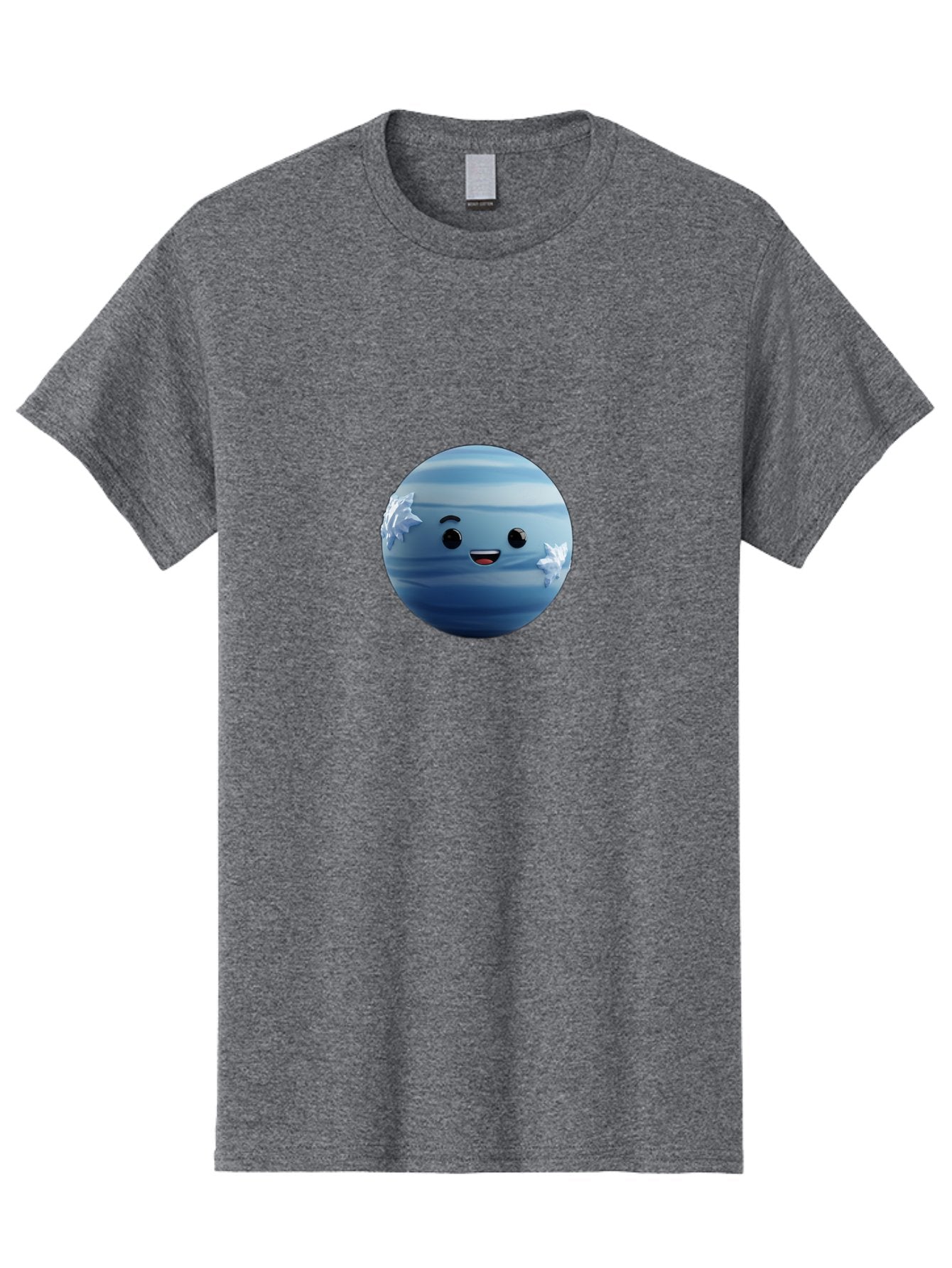 Water-Emoji Men'S Graphic Tee, 100% Cotton, Comfortable Casual Summer Wear, Machine Washable, Blue Water Droplet, Smiling Face, Cartoon Character, Cute Emoji, Playful Design, Fun Illustration, Smiling Water, Water Symbol Bad909 4