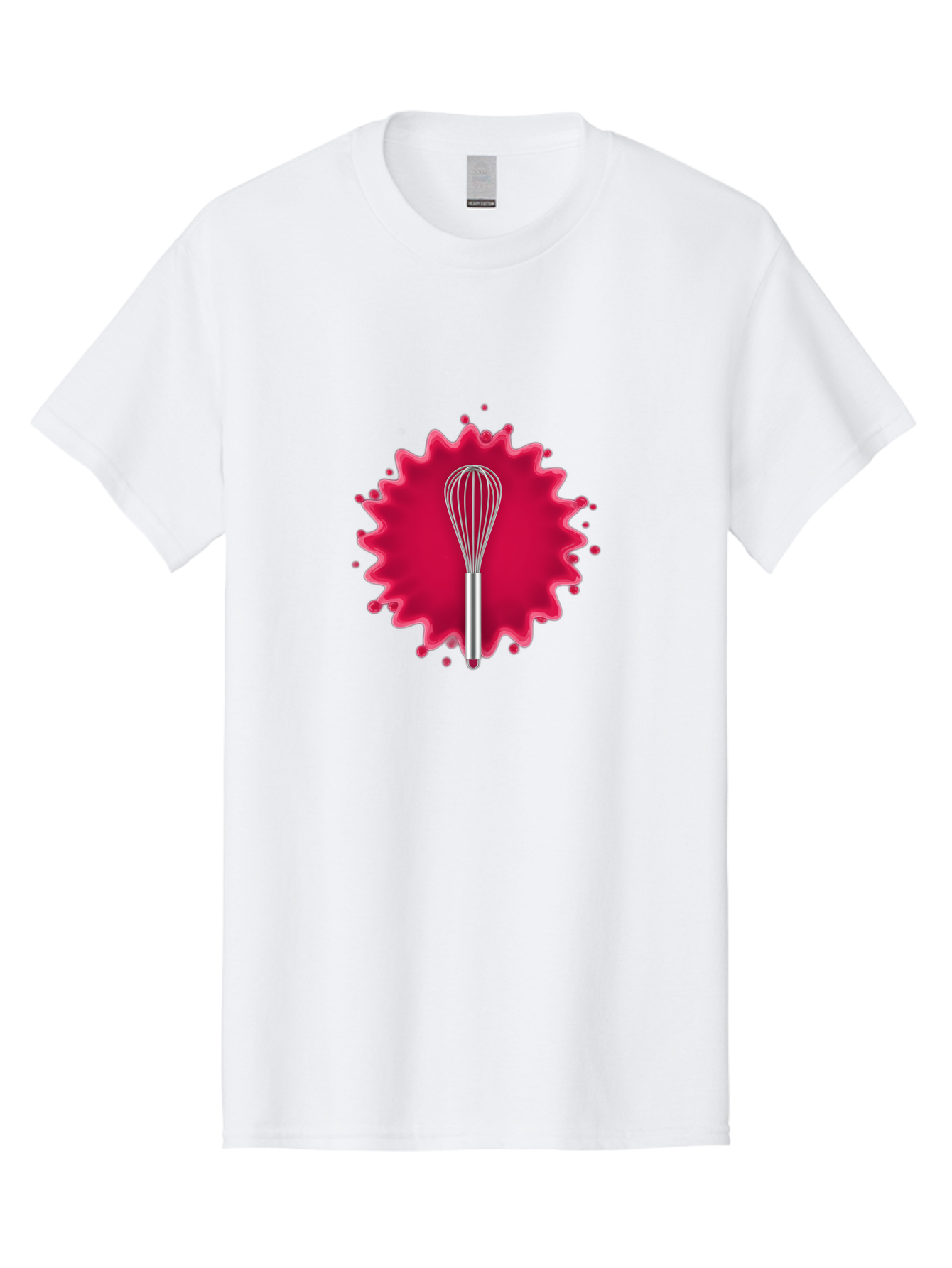 Whisk-1 Men'S Graphic Tee, 100% Cotton, Comfortable Casual Summer Wear, Machine Washable, Cooking Utensil, Kitchen Tool, Stainless Steel Whisk, Mixing, Blending, Recipe, Baking, Sweet Treats, Culinary, Cooking Essentials Bad912