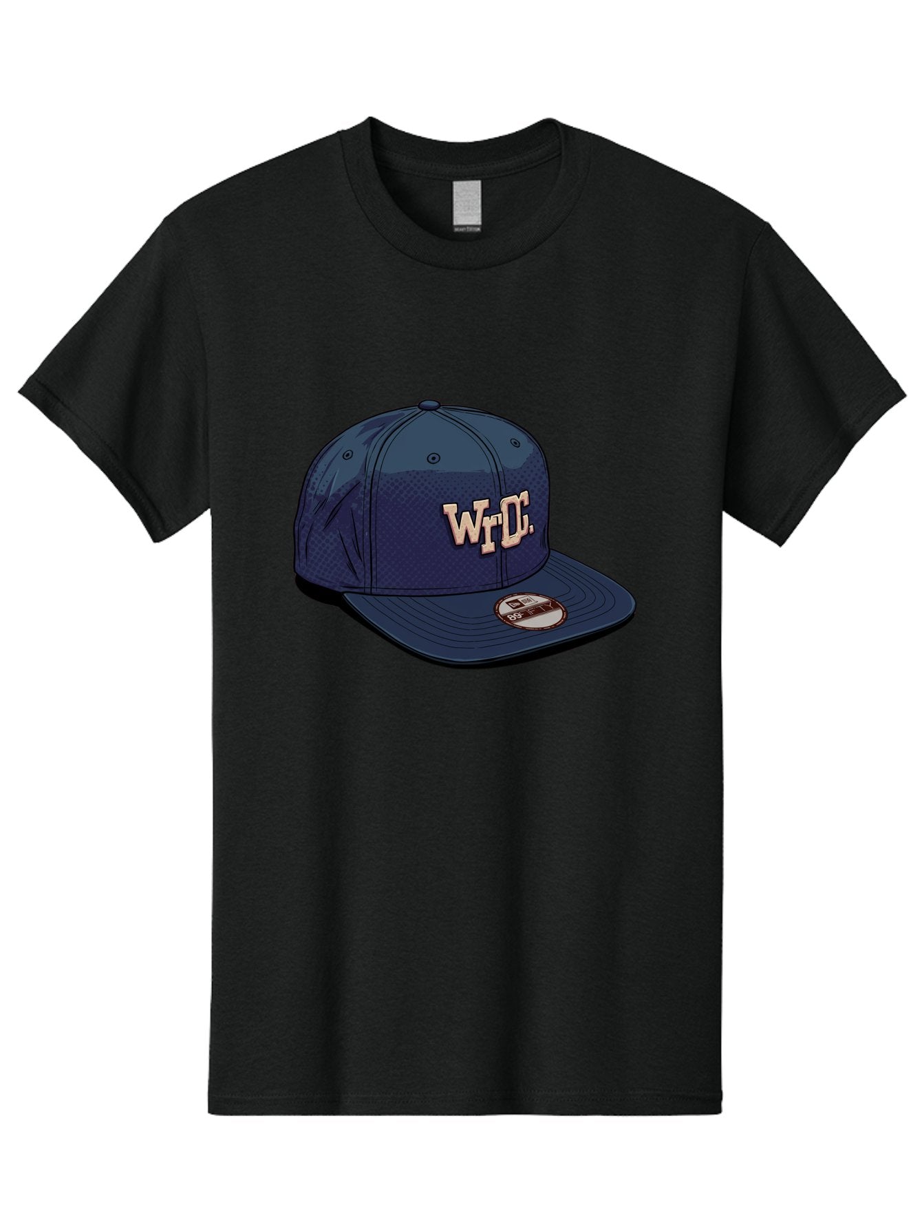 Wrdc-Baseball-Cap Men'S Graphic Tee, 100% Cotton, Comfortable Casual Summer Wear, Machine Washable, Navy Blue Baseball Cap, Trendy Hat, Streetwear Fashion, Wrdc Logo, New Era 59Fifty, Sports Apparel, Logo Design, Fashion Accessory Bad934 13