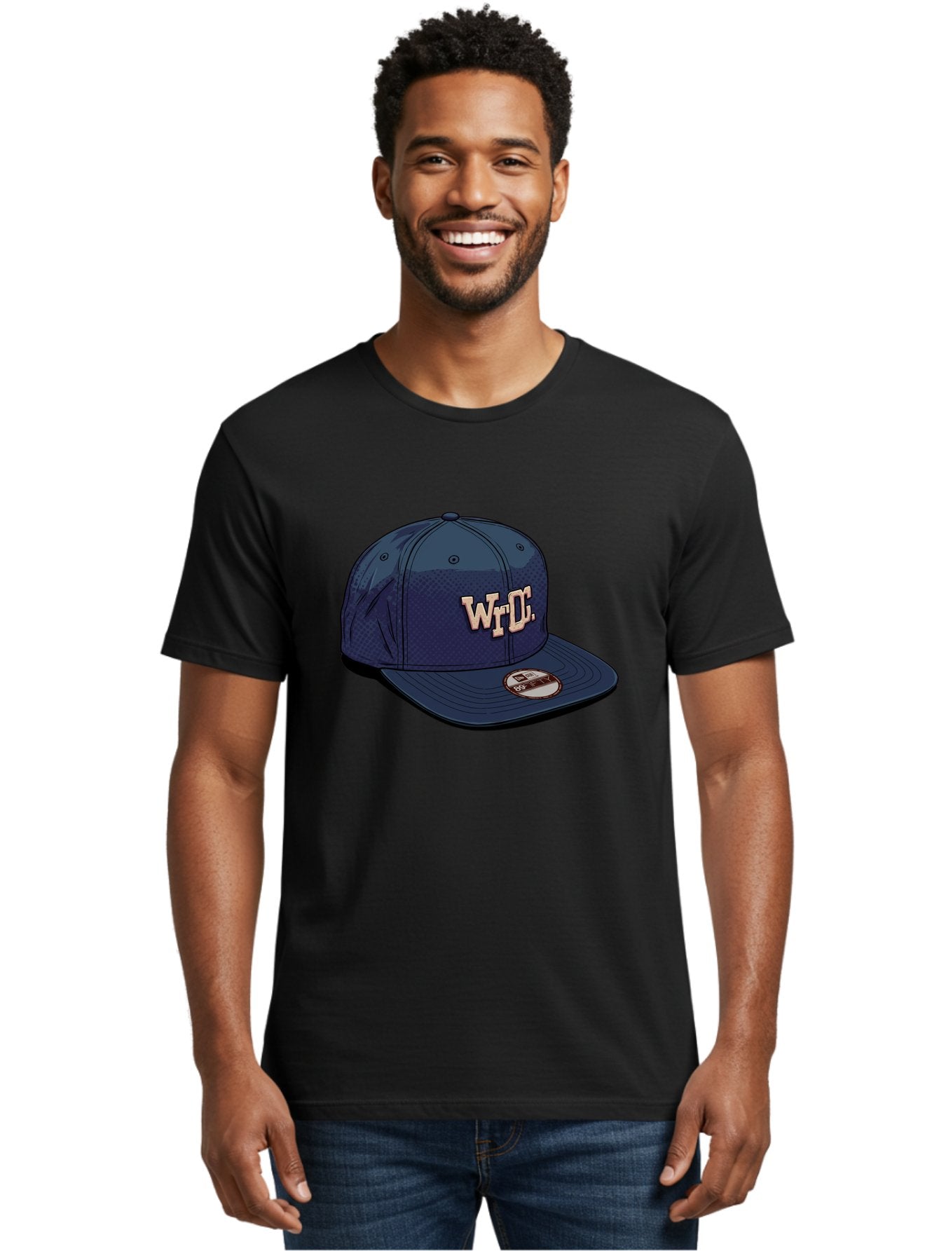 Wrdc-Baseball-Cap Men'S Graphic Tee, 100% Cotton, Comfortable Casual Summer Wear, Machine Washable, Navy Blue Baseball Cap, Trendy Hat, Streetwear Fashion, Wrdc Logo, New Era 59Fifty, Sports Apparel, Logo Design, Fashion Accessory Bad934 20