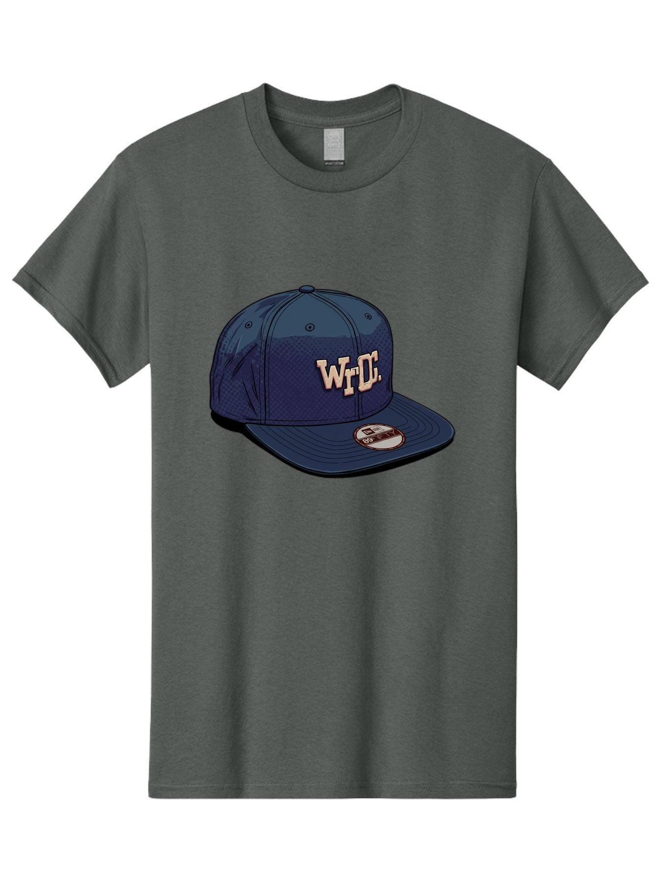 Wrdc-Baseball-Cap Men'S Graphic Tee, 100% Cotton, Comfortable Casual Summer Wear, Machine Washable, Navy Blue Baseball Cap, Trendy Hat, Streetwear Fashion, Wrdc Logo, New Era 59Fifty, Sports Apparel, Logo Design, Fashion Accessory Bad934 6