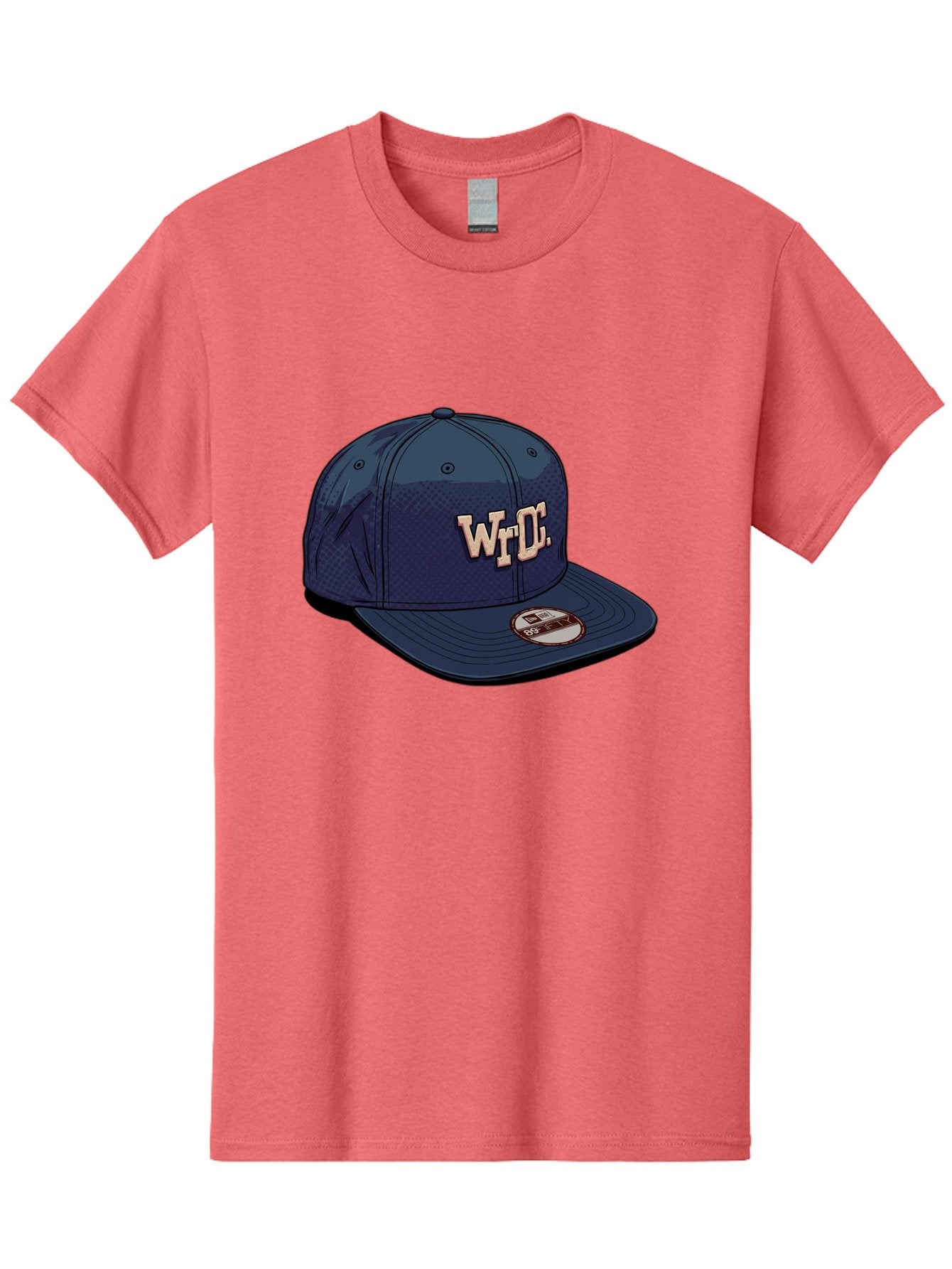 Wrdc-Baseball-Cap Men'S Graphic Tee, 100% Cotton, Comfortable Casual Summer Wear, Machine Washable, Navy Blue Baseball Cap, Trendy Hat, Streetwear Fashion, Wrdc Logo, New Era 59Fifty, Sports Apparel, Logo Design, Fashion Accessory Bad934 8