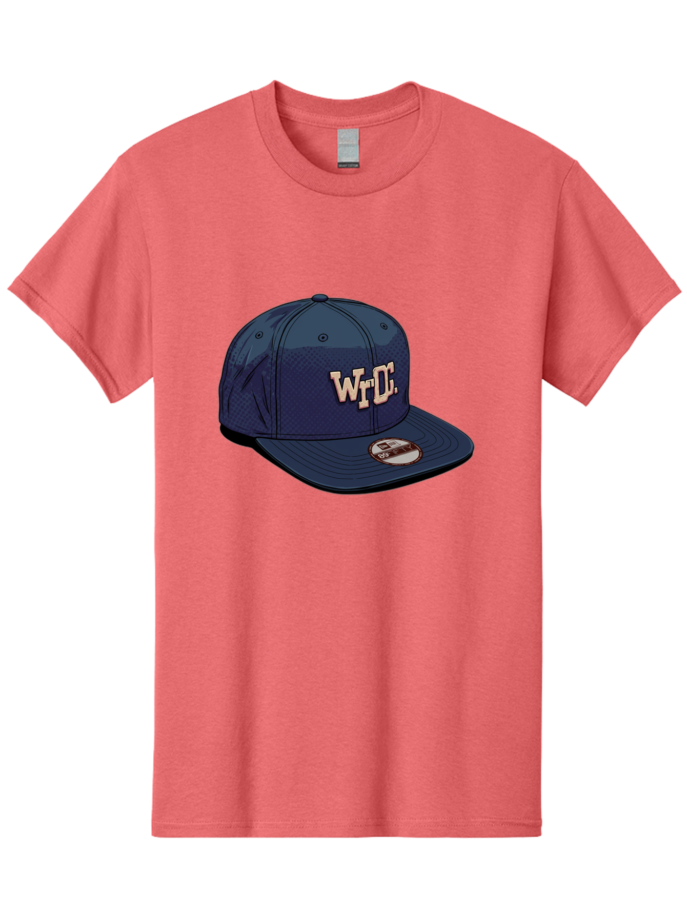 Wrdc-Baseball-Cap Men'S Graphic Tee, 100% Cotton, Comfortable Casual Summer Wear, Machine Washable, Navy Blue Baseball Cap, Trendy Hat, Streetwear Fashion, Wrdc Logo, New Era 59Fifty, Sports Apparel, Logo Design, Fashion Accessory Bad934 6