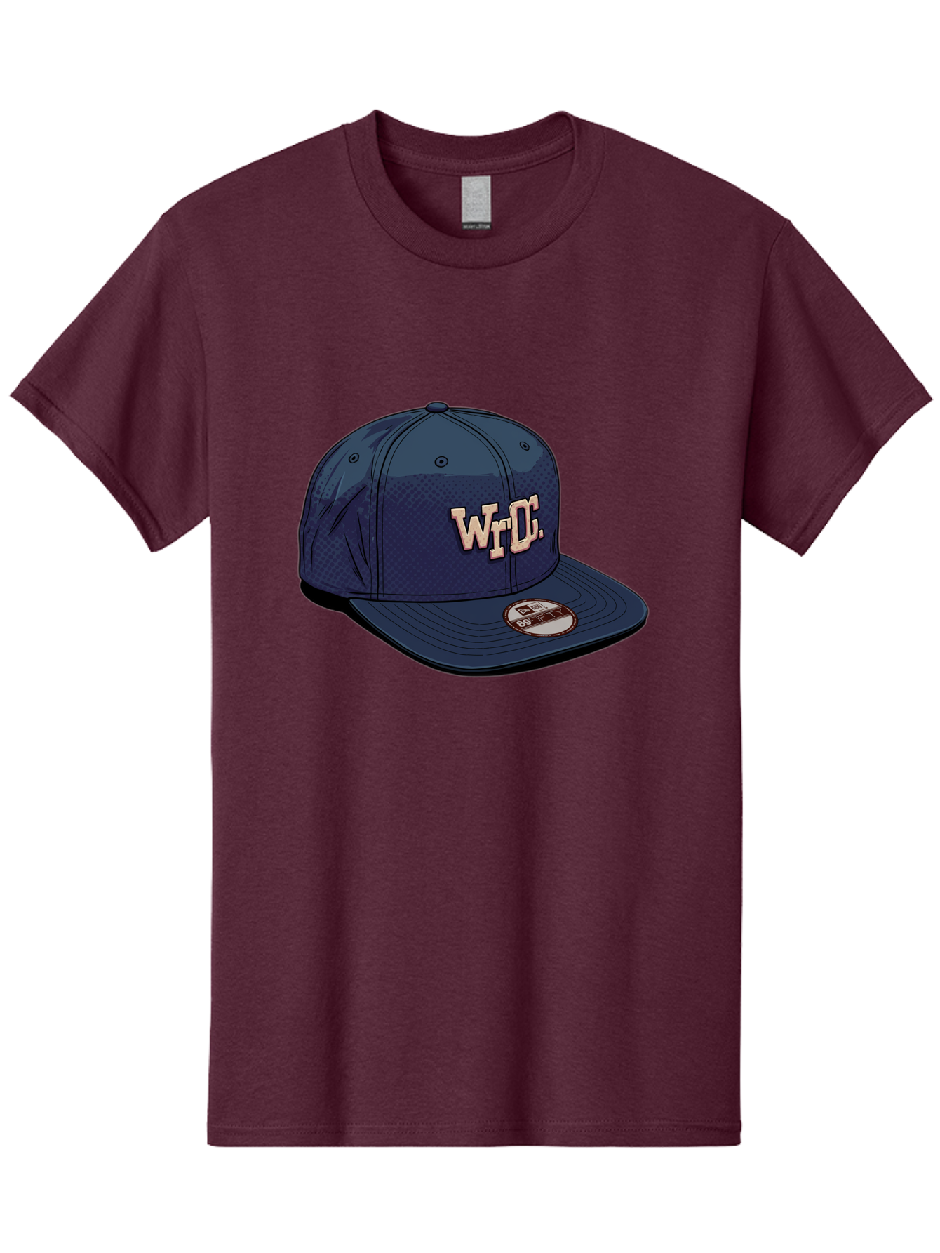Wrdc-Baseball-Cap Men'S Graphic Tee, 100% Cotton, Comfortable Casual Summer Wear, Machine Washable, Navy Blue Baseball Cap, Trendy Hat, Streetwear Fashion, Wrdc Logo, New Era 59Fifty, Sports Apparel, Logo Design, Fashion Accessory Bad934