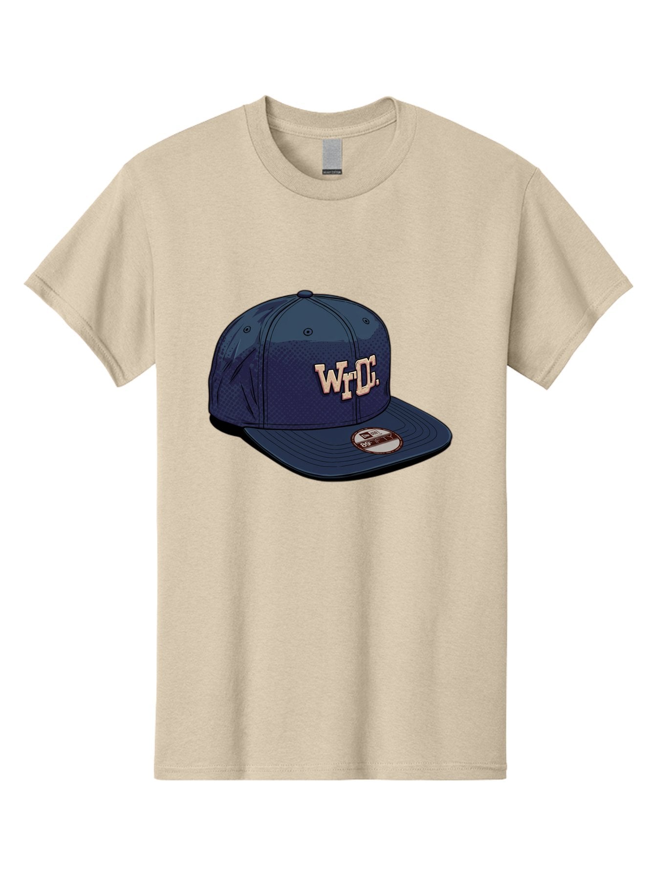 Wrdc-Baseball-Cap Men'S Graphic Tee, 100% Cotton, Comfortable Casual Summer Wear, Machine Washable, Navy Blue Baseball Cap, Trendy Hat, Streetwear Fashion, Wrdc Logo, New Era 59Fifty, Sports Apparel, Logo Design, Fashion Accessory Bad934 7