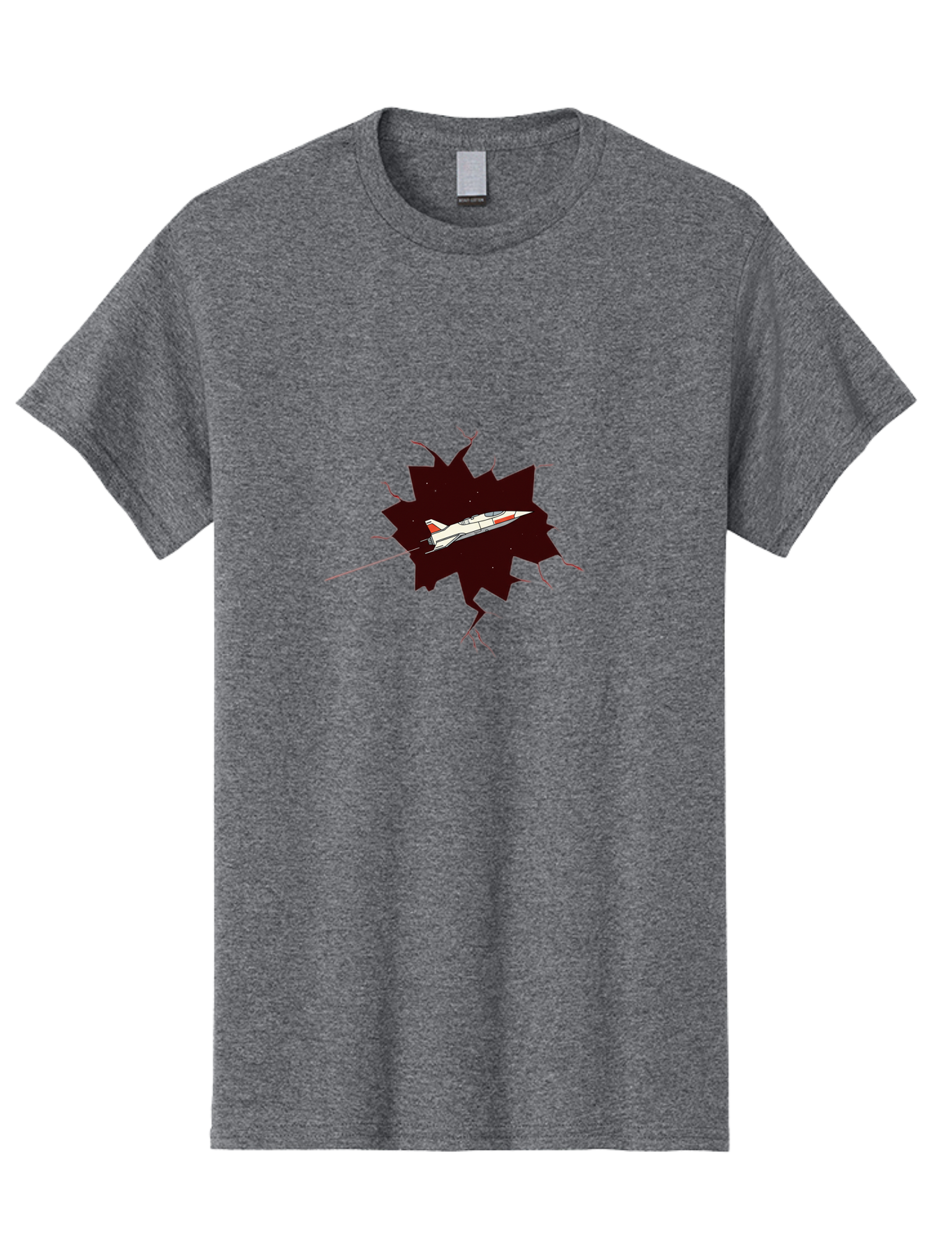 X-15 Men'S Graphic Tee, 100% Cotton, Comfortable Casual Summer Wear, Machine Washable, X-15 Rocket-Powered Aircraft, Breaking Through, Hypersonic Flight, Spaceplane Technology, Experimental Aviation, Nasa Research, High-Speed Aircraft Bad935