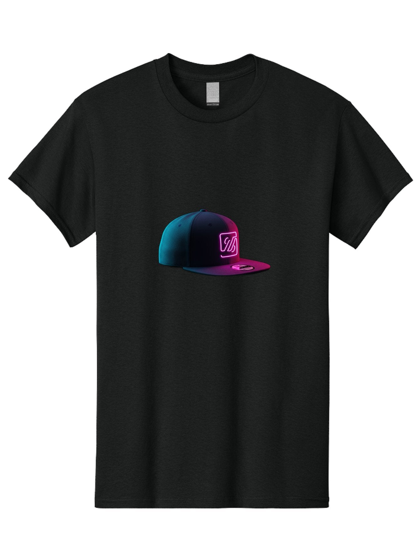 Yd-Logo-Cap Men'S Graphic Tee, 100% Cotton, Comfortable Casual Summer Wear, Machine Washable, Black Baseball Cap, Snapback Hat, Neon Pink Logo, Zild Branding, Streetwear Fashion, Trendy Accessories, Bold Design, Modern Style, Edgy Look Bad936 4
