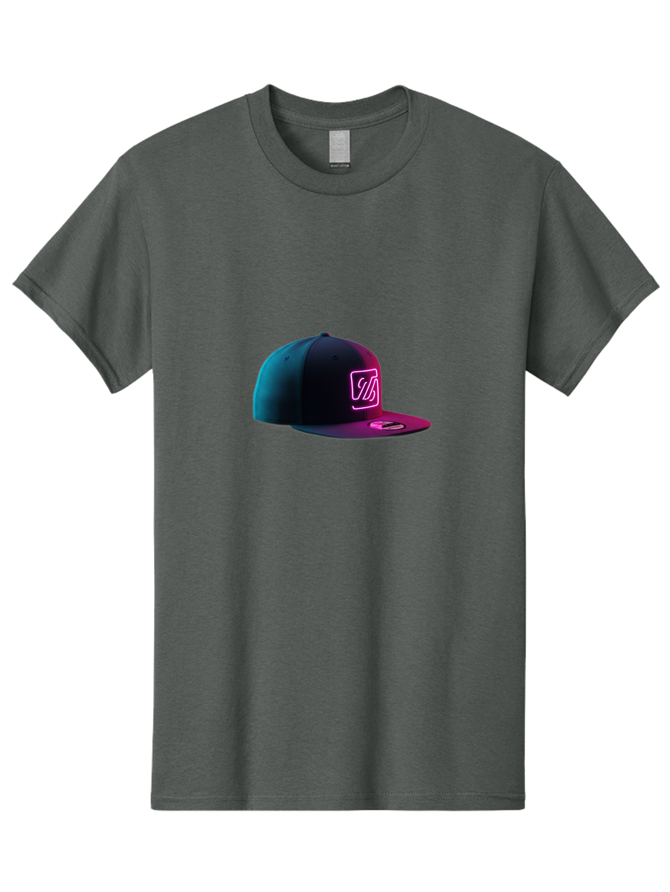 Yd-Logo-Cap Men'S Graphic Tee, 100% Cotton, Comfortable Casual Summer Wear, Machine Washable, Black Baseball Cap, Snapback Hat, Neon Pink Logo, Zild Branding, Streetwear Fashion, Trendy Accessories, Bold Design, Modern Style, Edgy Look Bad936 13
