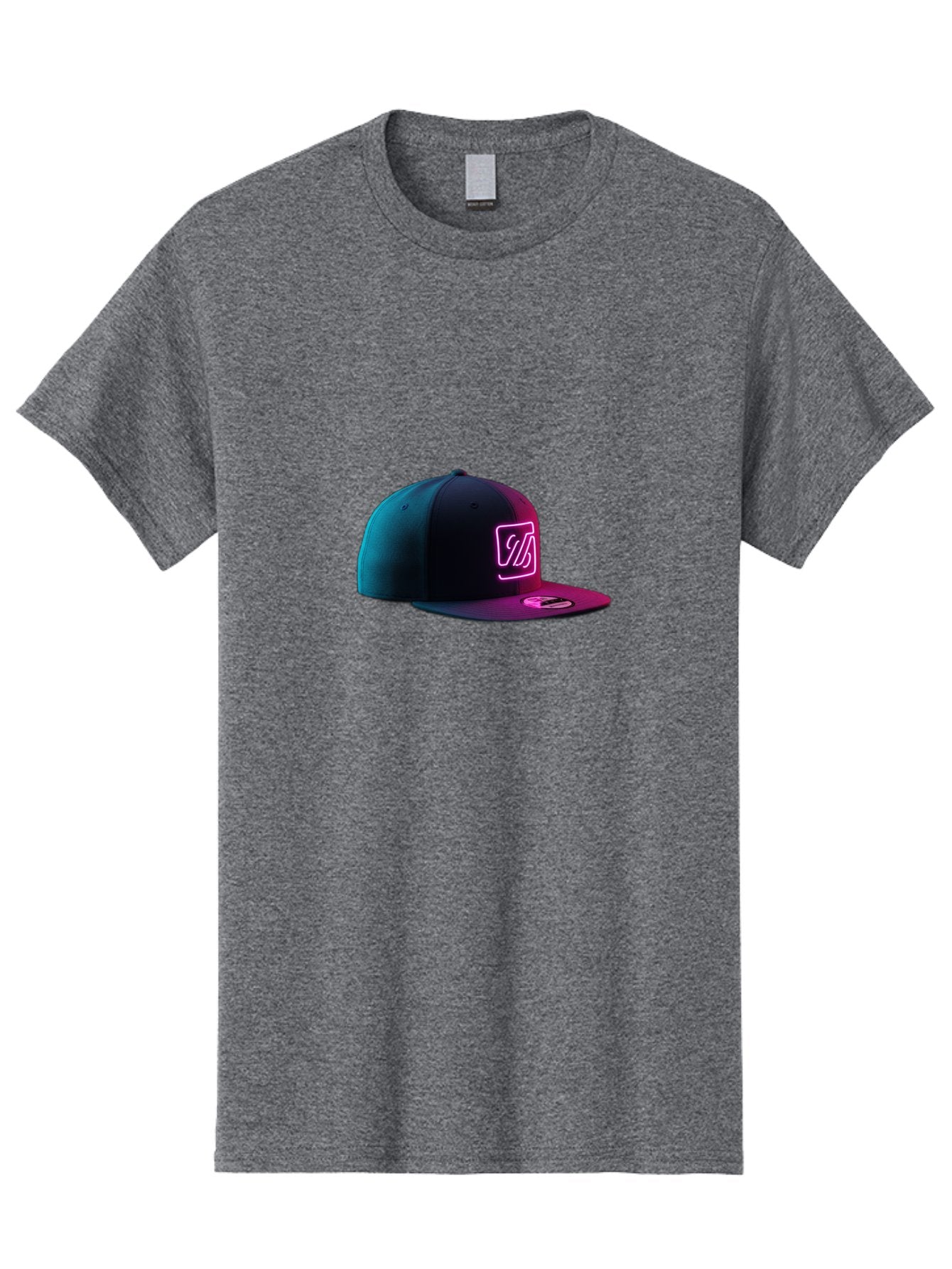 Yd-Logo-Cap Men'S Graphic Tee, 100% Cotton, Comfortable Casual Summer Wear, Machine Washable, Black Baseball Cap, Snapback Hat, Neon Pink Logo, Zild Branding, Streetwear Fashion, Trendy Accessories, Bold Design, Modern Style, Edgy Look Bad936 14