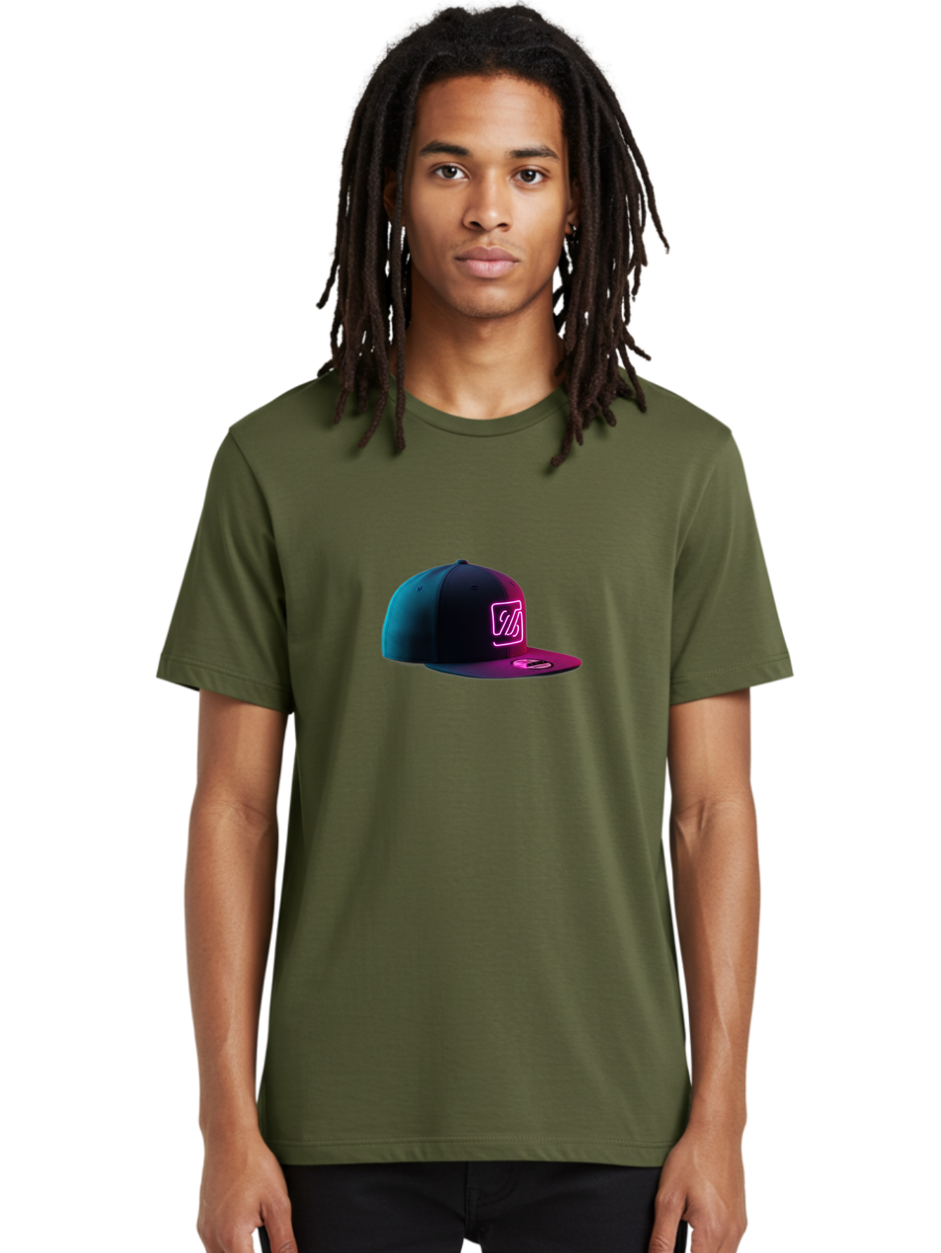 Yd-Logo-Cap Men'S Graphic Tee, 100% Cotton, Comfortable Casual Summer Wear, Machine Washable, Black Baseball Cap, Snapback Hat, Neon Pink Logo, Zild Branding, Streetwear Fashion, Trendy Accessories, Bold Design, Modern Style, Edgy Look Bad936 16