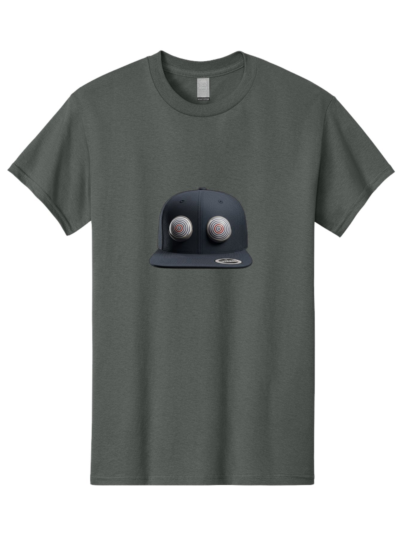 Yeezy-Gap-Cap Men'S Graphic Tee, 100% Cotton, Comfortable Casual Summer Wear, Machine Washable, Black Baseball Cap, Silver Spiral Designs, Eye-Catching Details, Sleek Hat Design, Fashion Accessory, Urban Style, Modern Headwear, Black Cap, Bad937 8