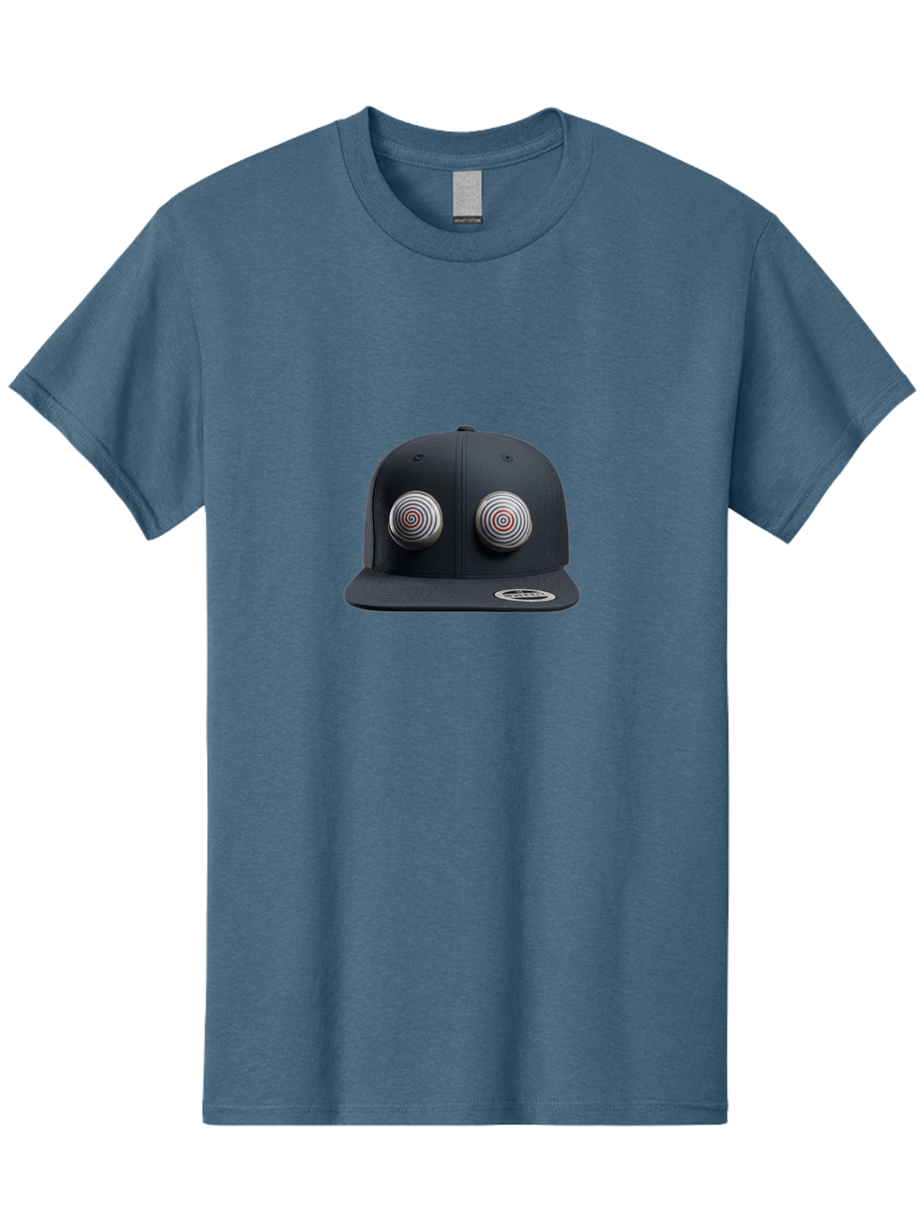 Yeezy-Gap-Cap Men'S Graphic Tee, 100% Cotton, Comfortable Casual Summer Wear, Machine Washable, Black Baseball Cap, Silver Spiral Designs, Eye-Catching Details, Sleek Hat Design, Fashion Accessory, Urban Style, Modern Headwear, Black Cap, Bad937 13