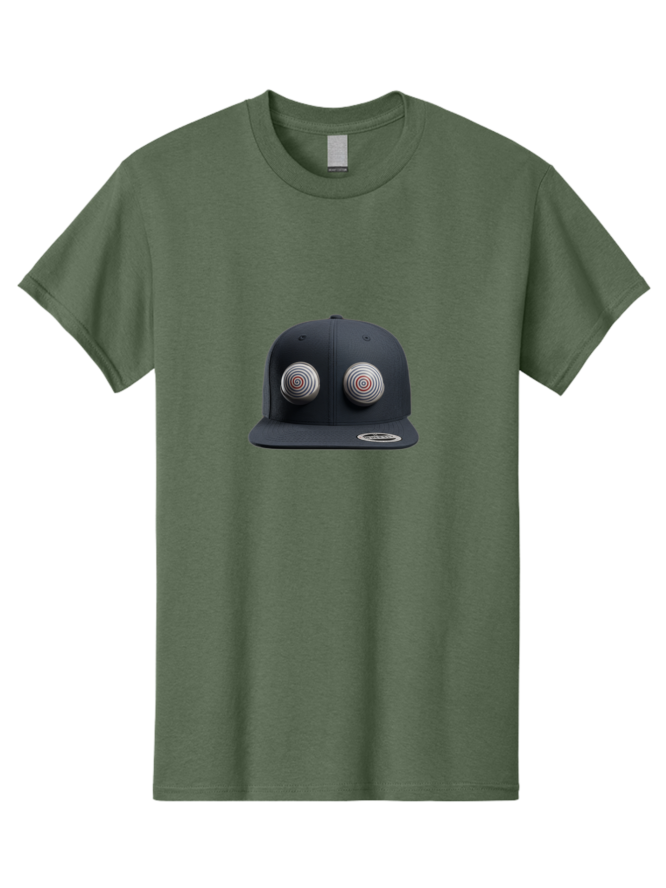 Yeezy-Gap-Cap Men'S Graphic Tee, 100% Cotton, Comfortable Casual Summer Wear, Machine Washable, Black Baseball Cap, Silver Spiral Designs, Eye-Catching Details, Sleek Hat Design, Fashion Accessory, Urban Style, Modern Headwear, Black Cap, Bad937 4