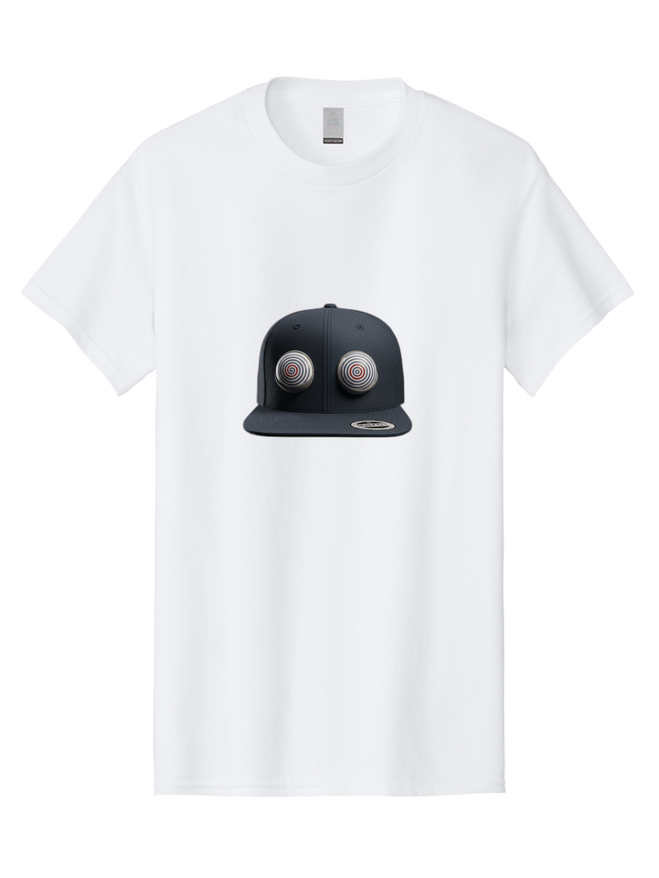 Yeezy-Gap-Cap Men'S Graphic Tee, 100% Cotton, Comfortable Casual Summer Wear, Machine Washable, Black Baseball Cap, Silver Spiral Designs, Eye-Catching Details, Sleek Hat Design, Fashion Accessory, Urban Style, Modern Headwear, Black Cap, Bad937 15