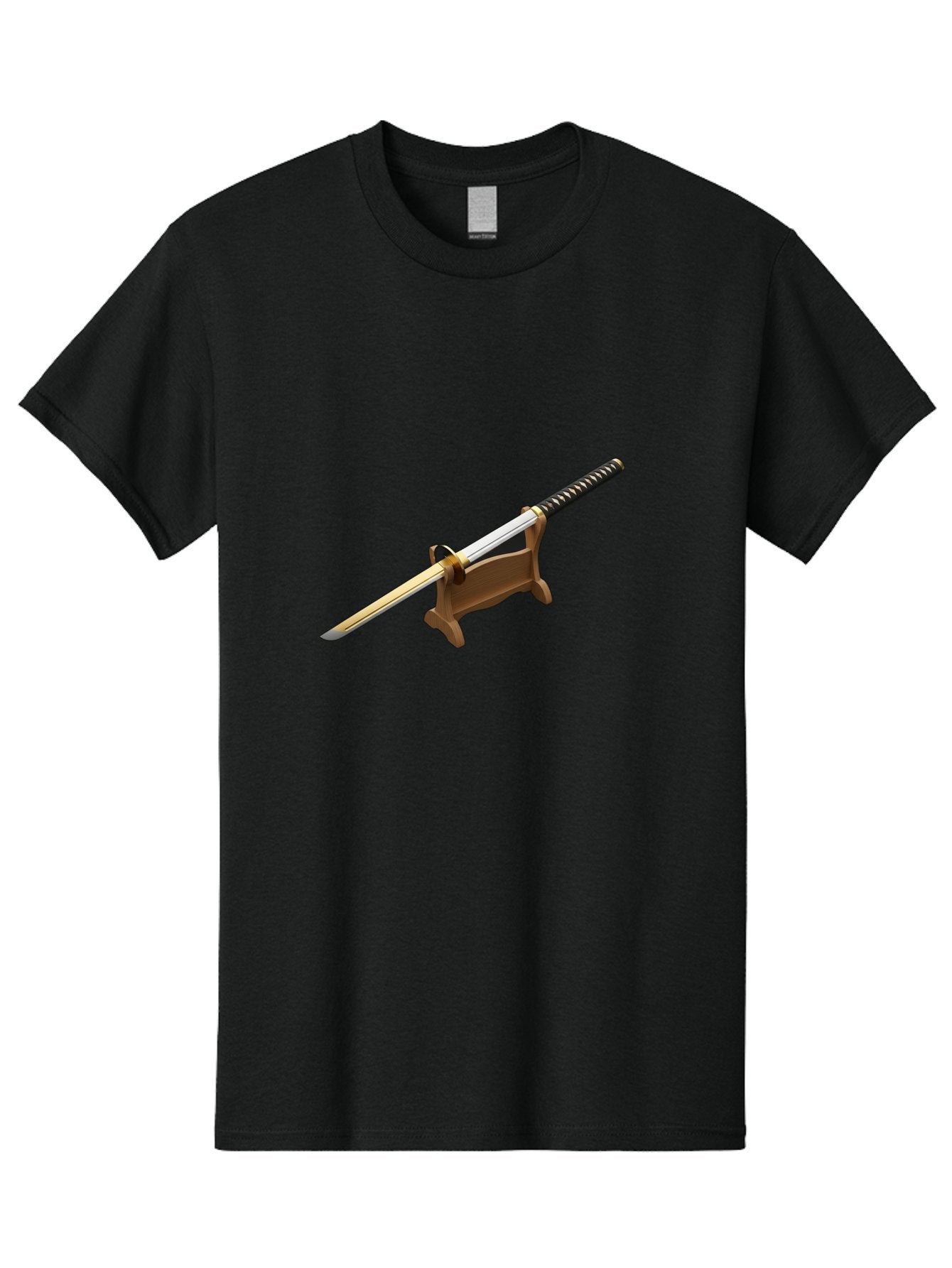 Katana Men'S Graphic Tee, 100% Cotton, Comfortable Casual Summer Wear, Machine Washable, Katana Sword, Samurai Sword, Japanese Blade, Sword On Stand, Martial Arts, Historical Weapon, Metal Sword, Sharp Blade Bad961 12