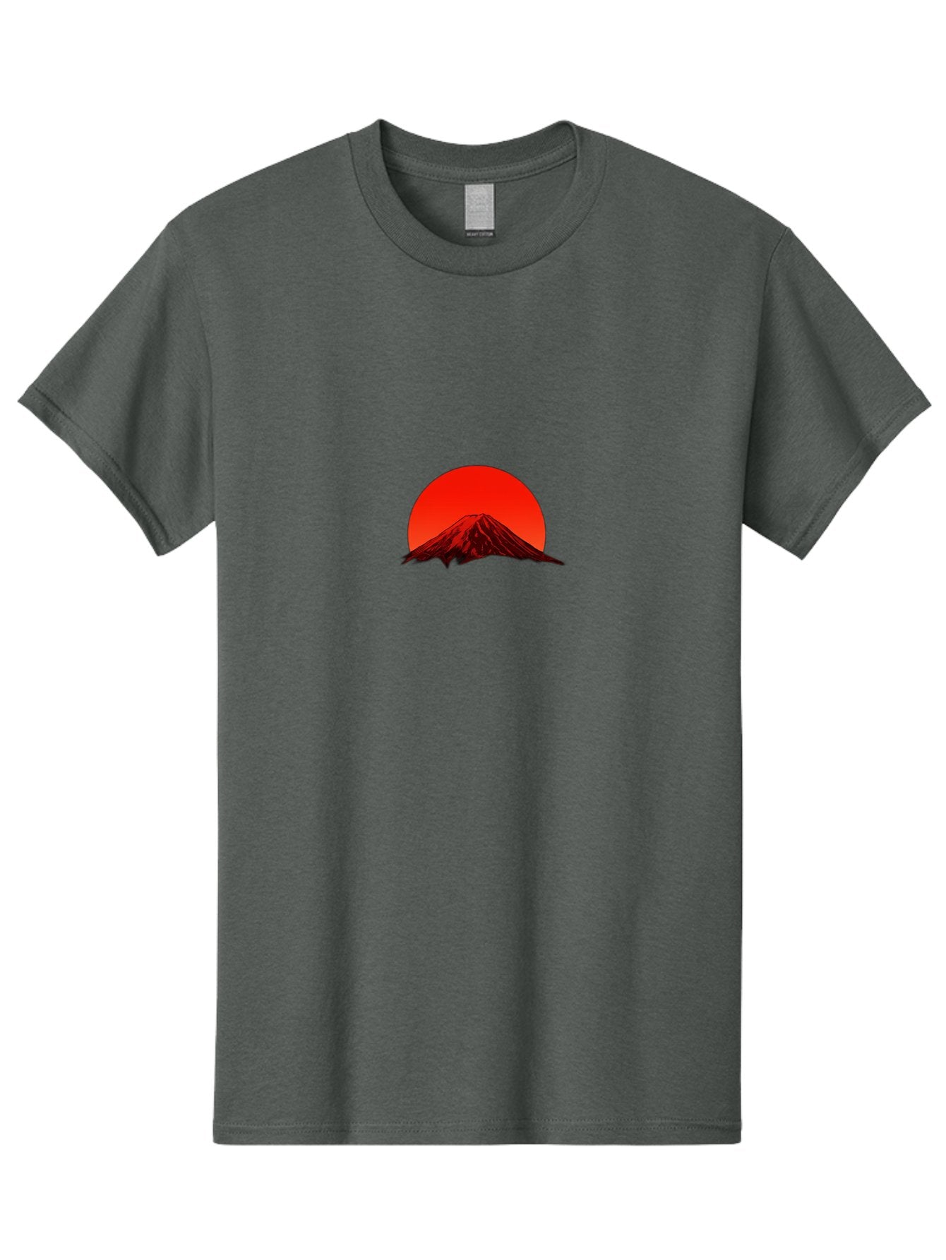 Mount-Fuji-1 Men'S Graphic Tee, 100% Cotton, Comfortable Casual Summer Wear, Machine Washable, Mount Fuji Silhouette, Red Sun, Japanese Landscape, Mountain Scenery, Serene Atmosphere, Iconic Landmark, Symbolic Imagery Bad966 12