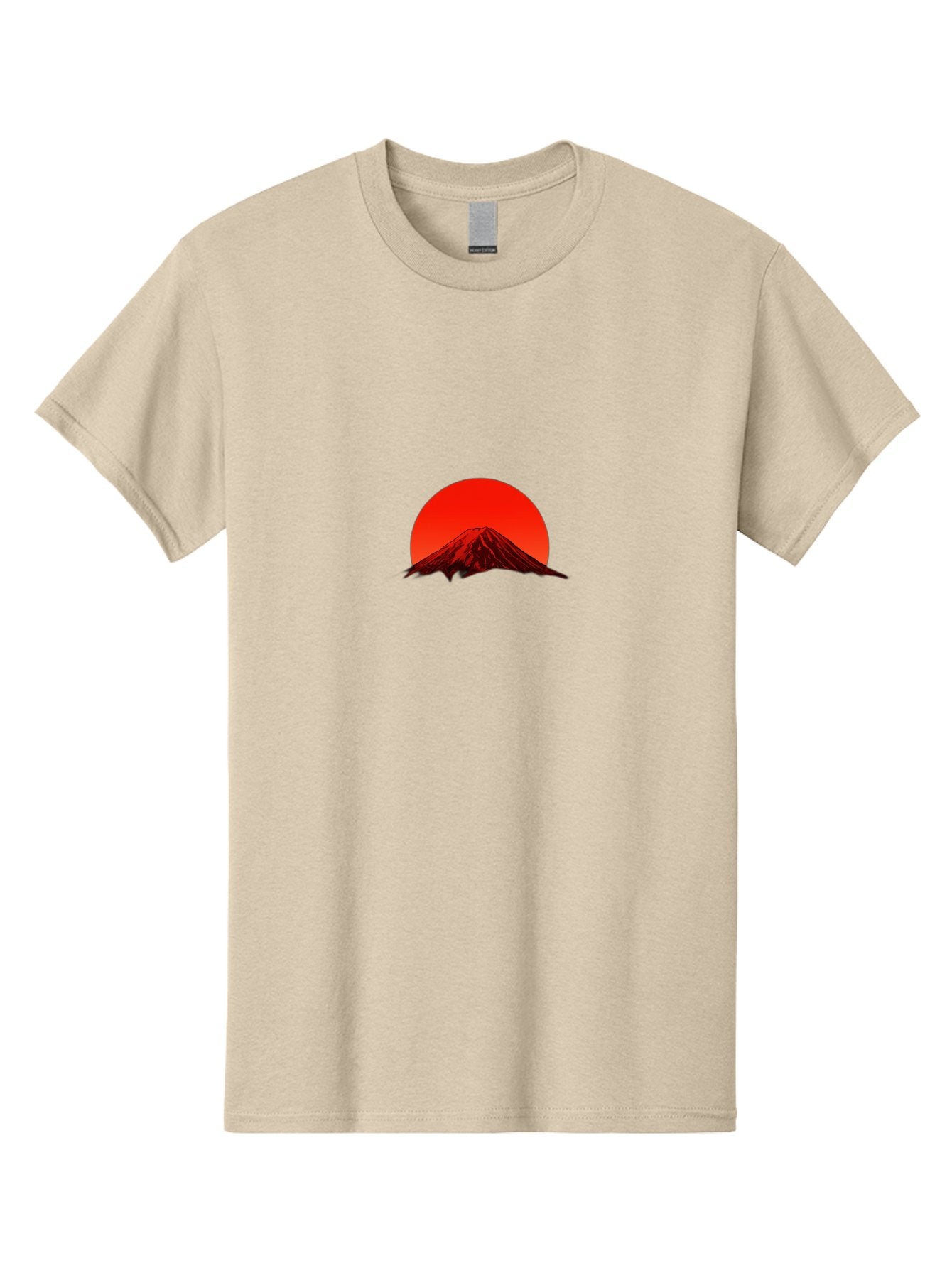 Mount-Fuji-1 Men'S Graphic Tee, 100% Cotton, Comfortable Casual Summer Wear, Machine Washable, Mount Fuji Silhouette, Red Sun, Japanese Landscape, Mountain Scenery, Serene Atmosphere, Iconic Landmark, Symbolic Imagery Bad966 14