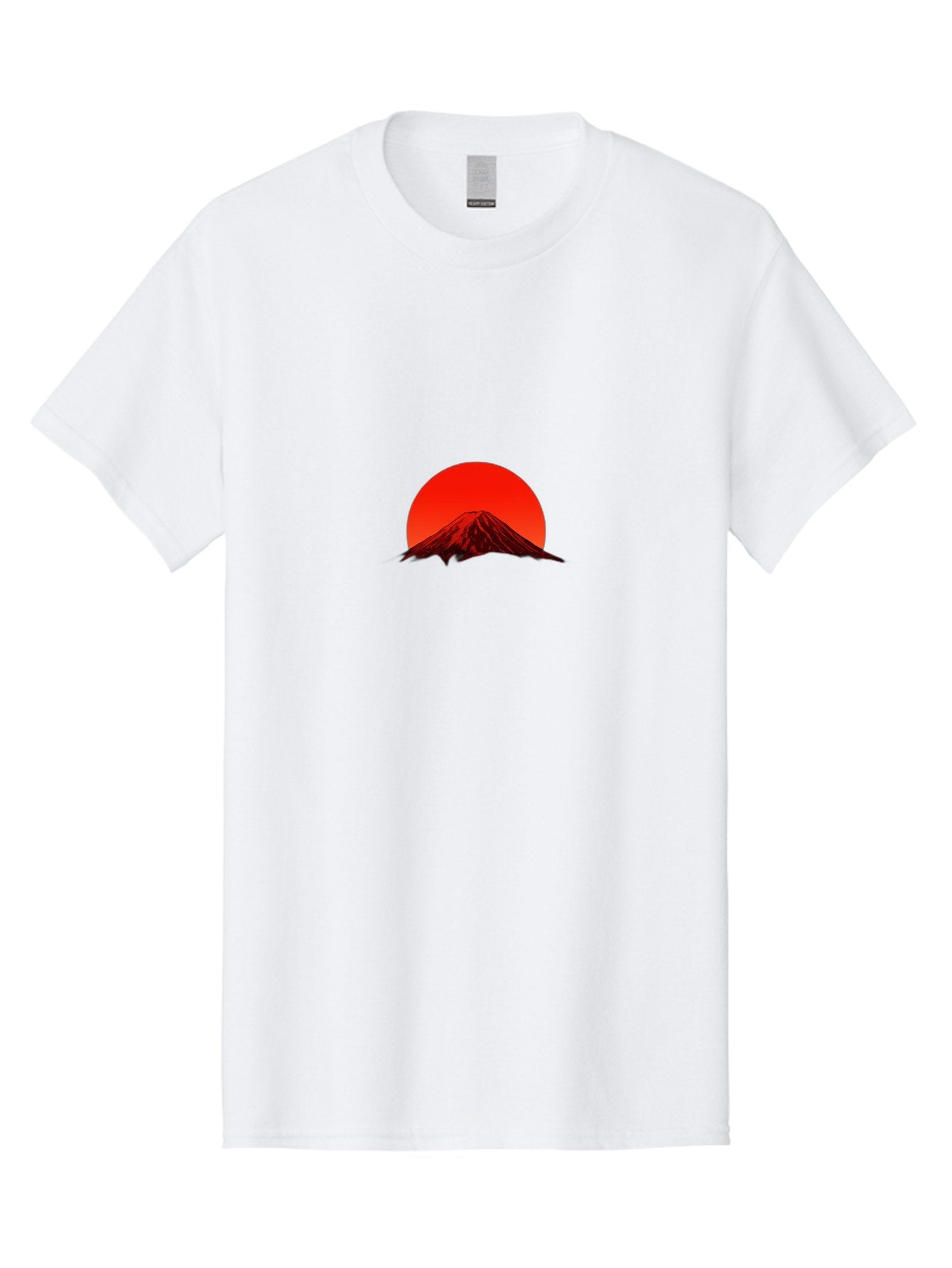 Mount-Fuji-1 Men'S Graphic Tee, 100% Cotton, Comfortable Casual Summer Wear, Machine Washable, Mount Fuji Silhouette, Red Sun, Japanese Landscape, Mountain Scenery, Serene Atmosphere, Iconic Landmark, Symbolic Imagery Bad966 7