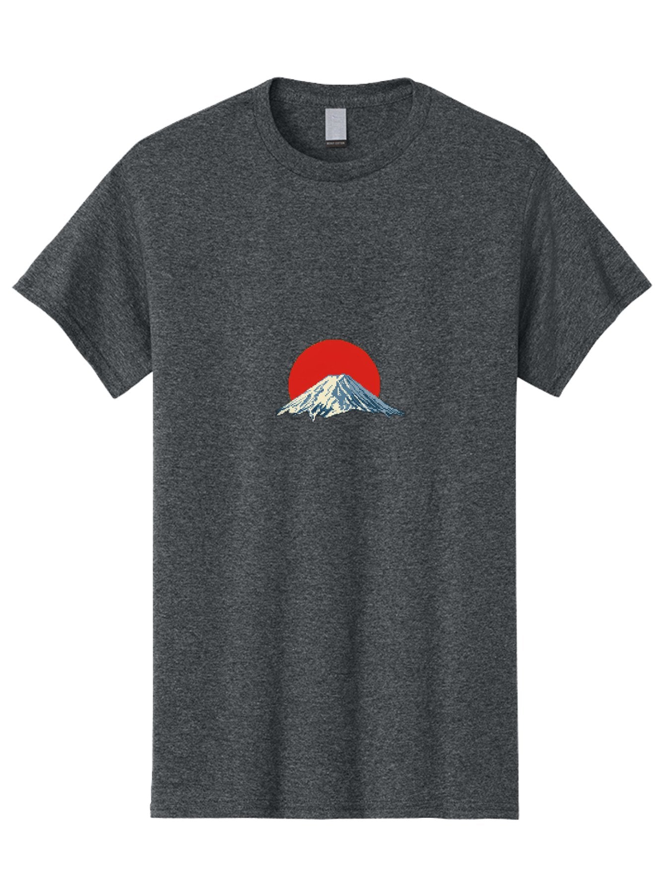 Mount-Fuji-2 Men'S Graphic Tee, 100% Cotton, Comfortable Casual Summer Wear, Machine Washable, Mount Fuji, Japanese Mountain, Red Sun, Serene Landscape, Iconic Peak, Majestic Scenery, Minimalist Art, Simple Design Bad967 7