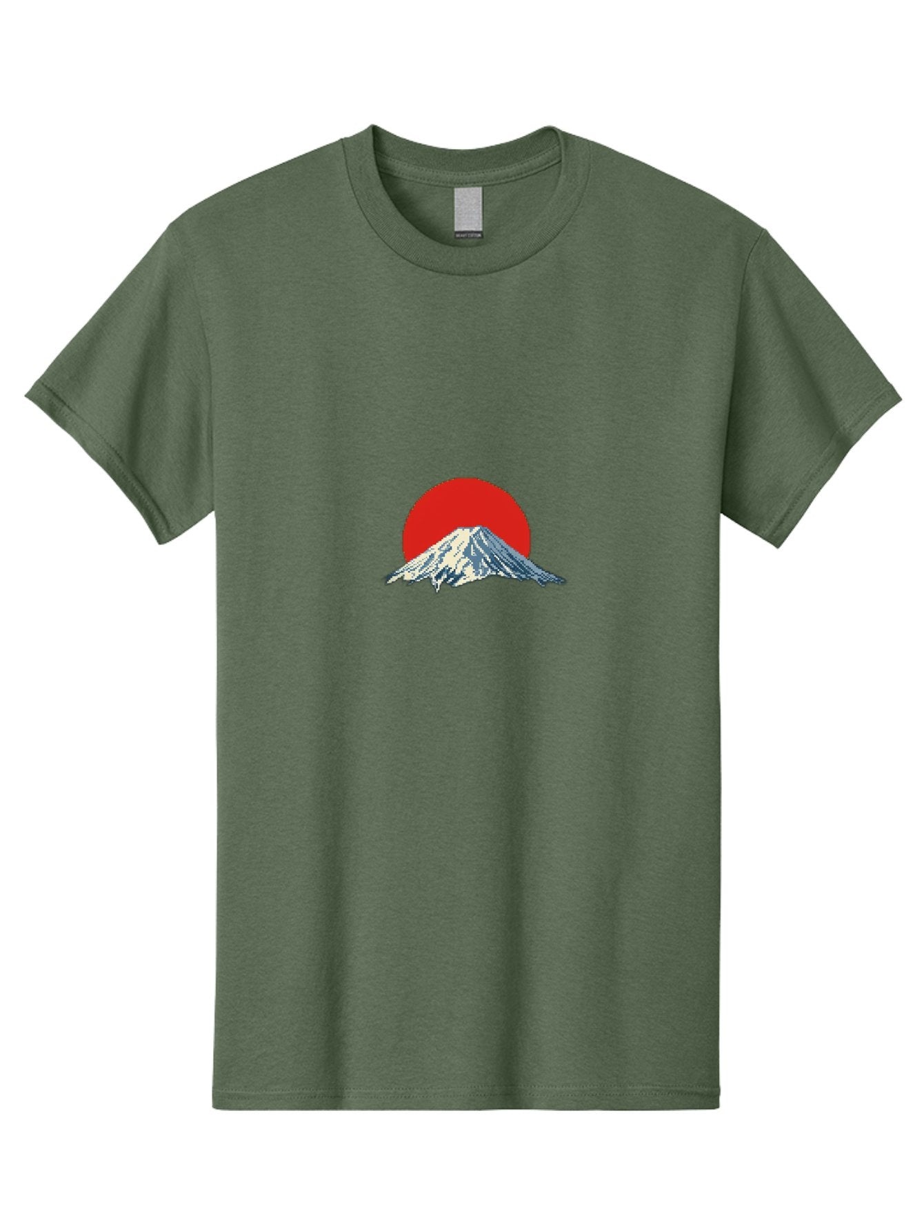Mount-Fuji-2 Men'S Graphic Tee, 100% Cotton, Comfortable Casual Summer Wear, Machine Washable, Mount Fuji, Japanese Mountain, Red Sun, Serene Landscape, Iconic Peak, Majestic Scenery, Minimalist Art, Simple Design Bad967 9